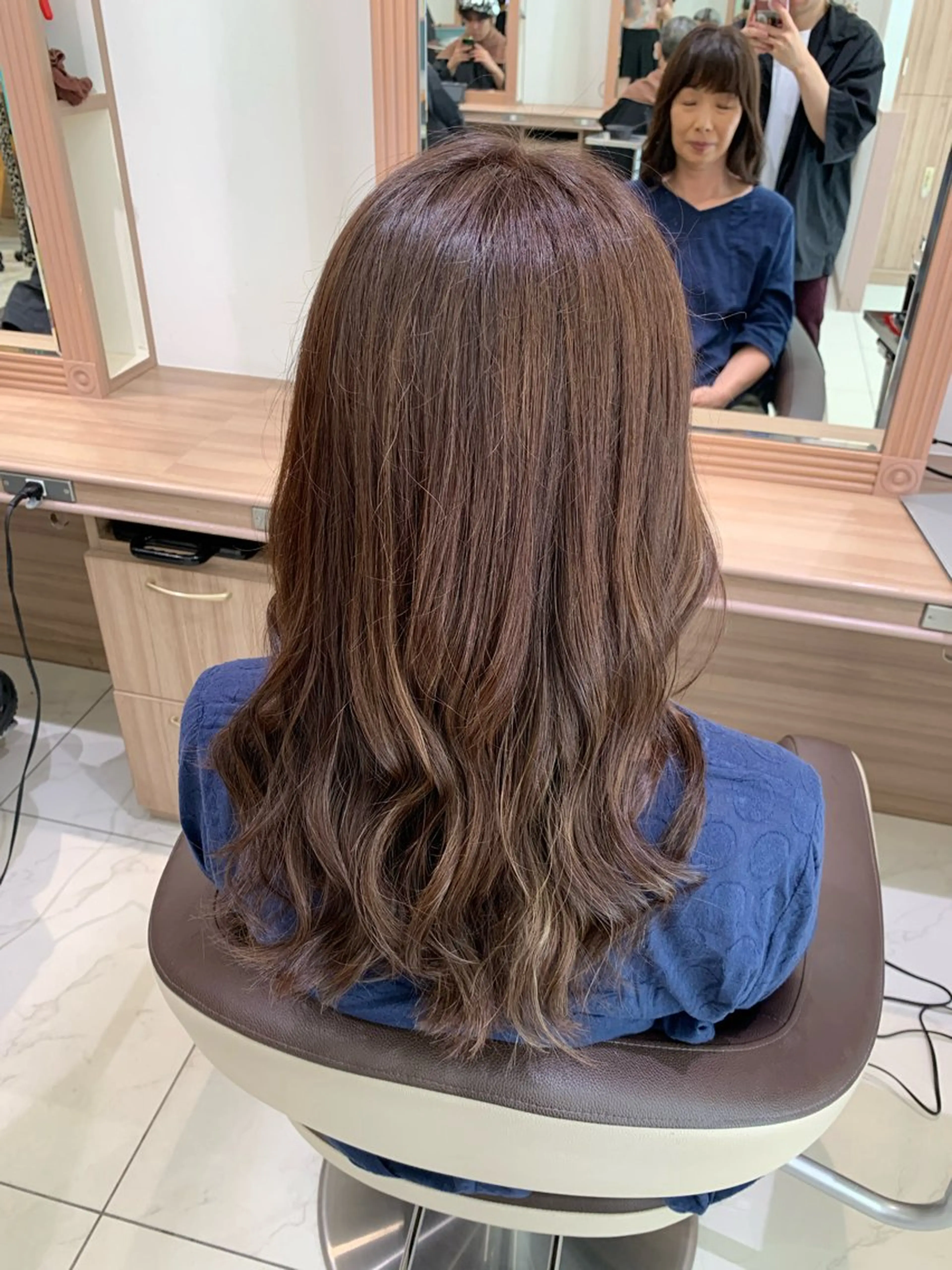 ロング カット ヘアカラー トリートメント 🌱脱白髪染め特化 🌱岡田将英のヘアスタイル