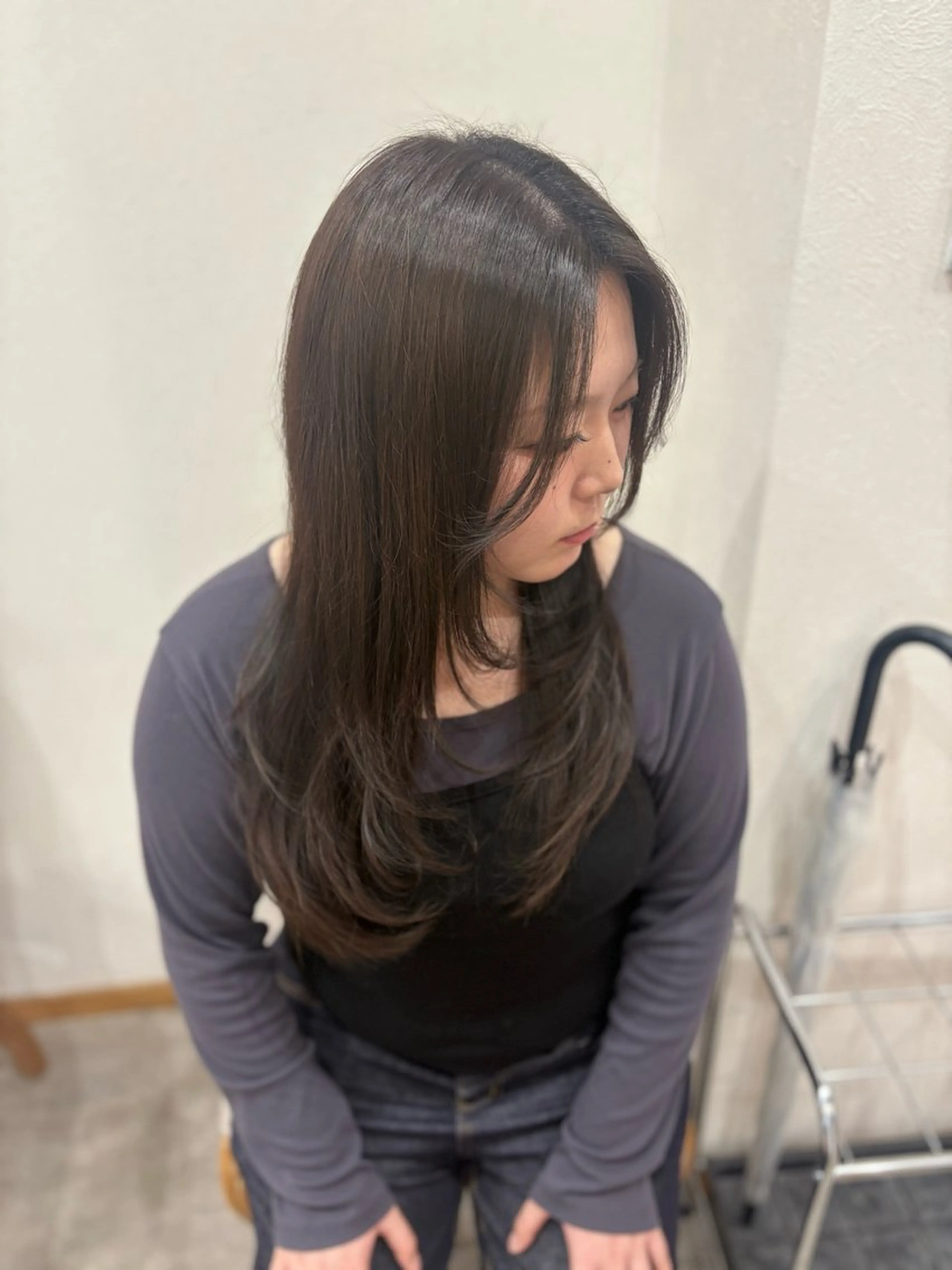 ロング レイヤーカット カット ヘアカラー CHISAKI 🎀のヘアスタイル