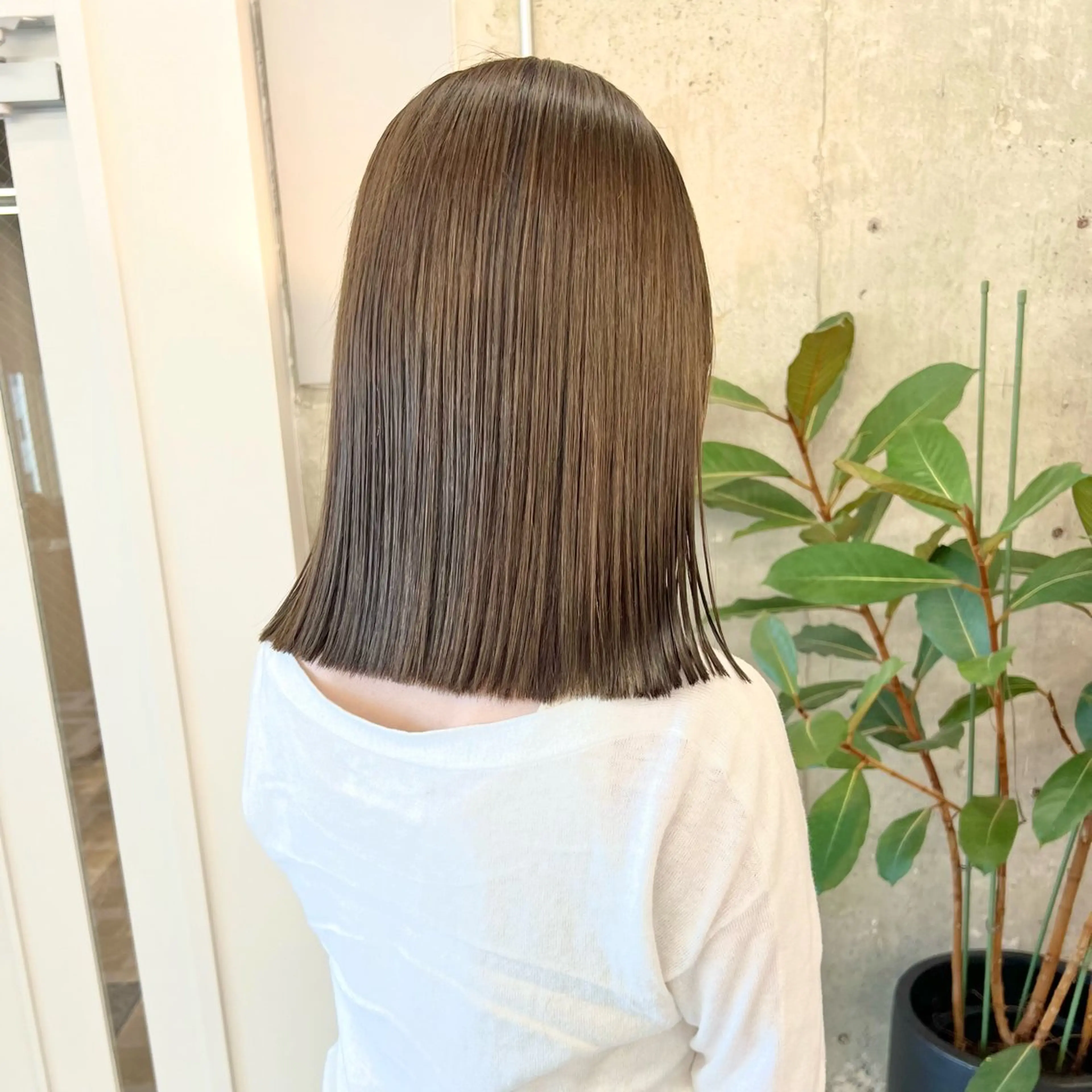 セミロング カラー ボブ/艶髪/栄/ 名古屋/COCOのヘアスタイル