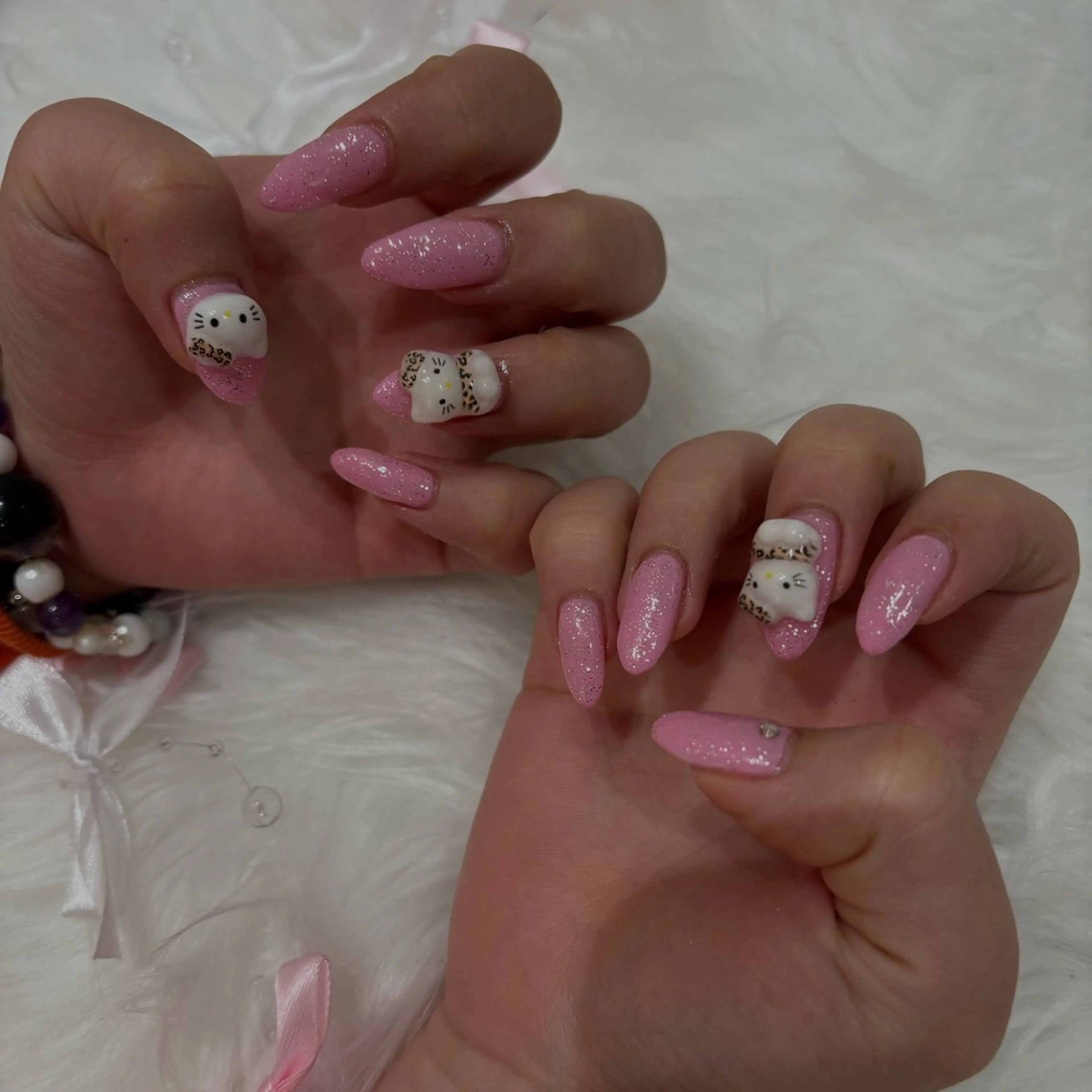 ネイル アートネイル 長さ出し フットネイル ハート キラキラネイル vante_aimi .パラジェル取扱店のネイルデザイン