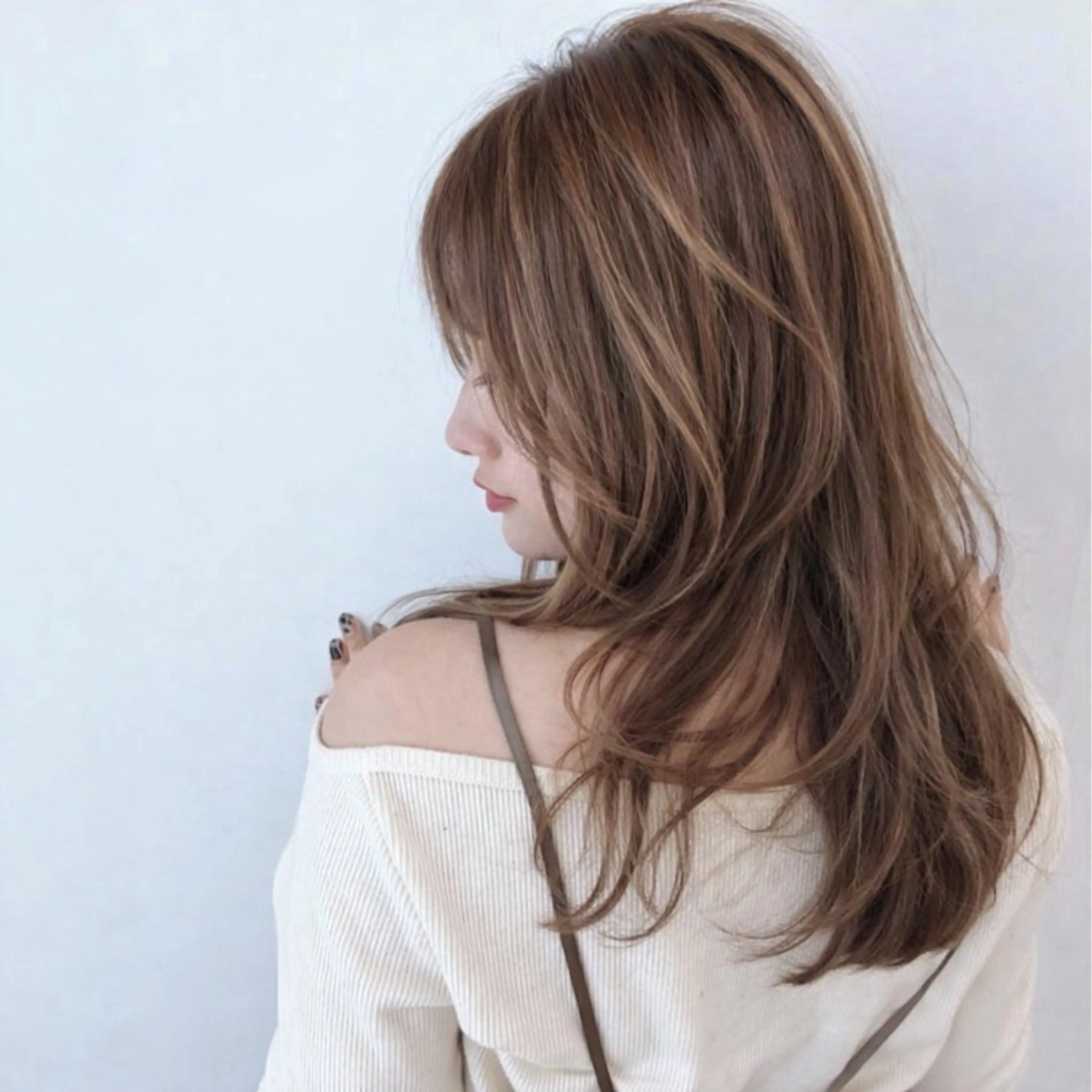 ロング カット ヘアカラー トリートメント 1%【横浜】 髪質改善&ケアカラーのヘアスタイル