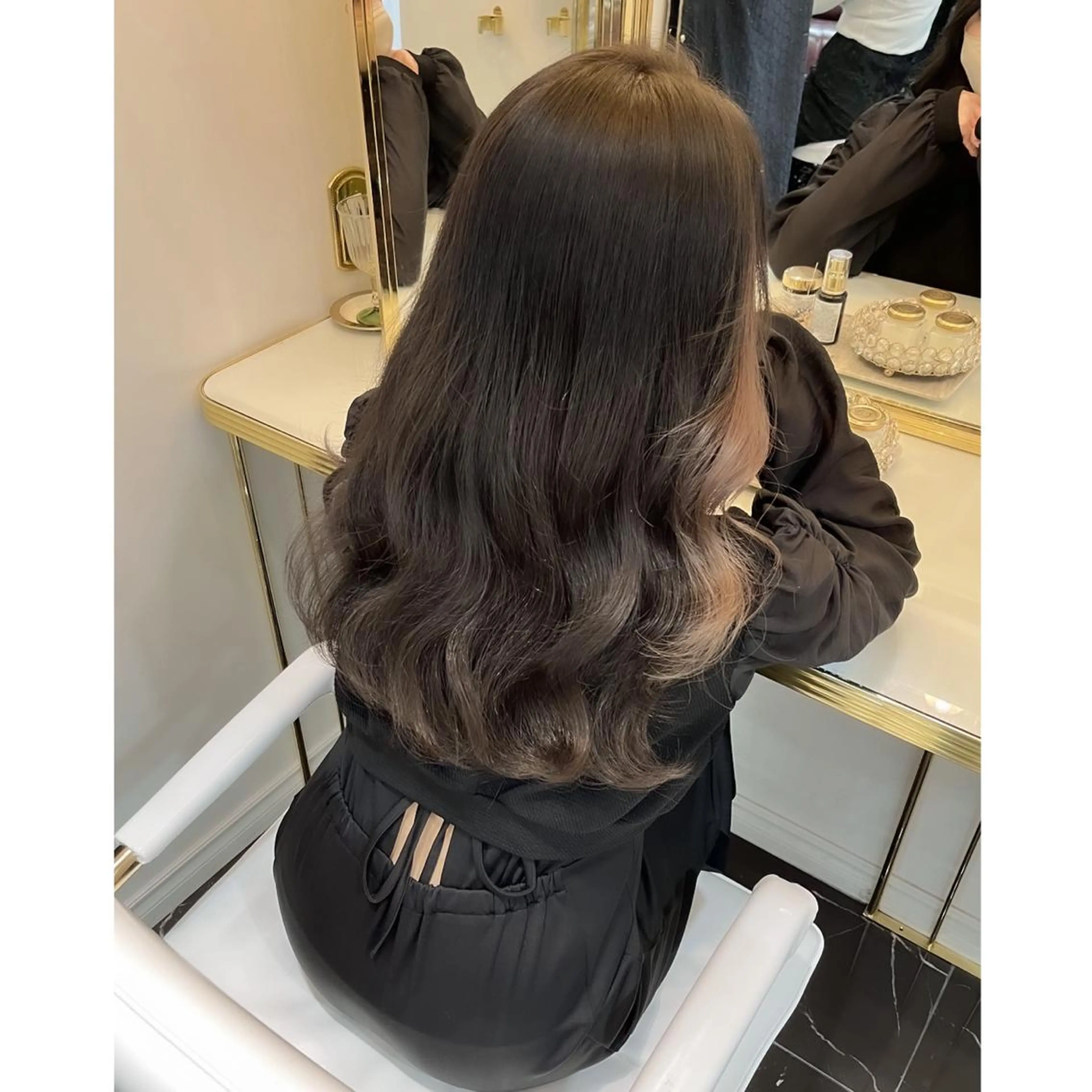 ロング カラー ブリーチ ヘアカラー miyu /トレンド カラー×艶髪のヘアスタイル