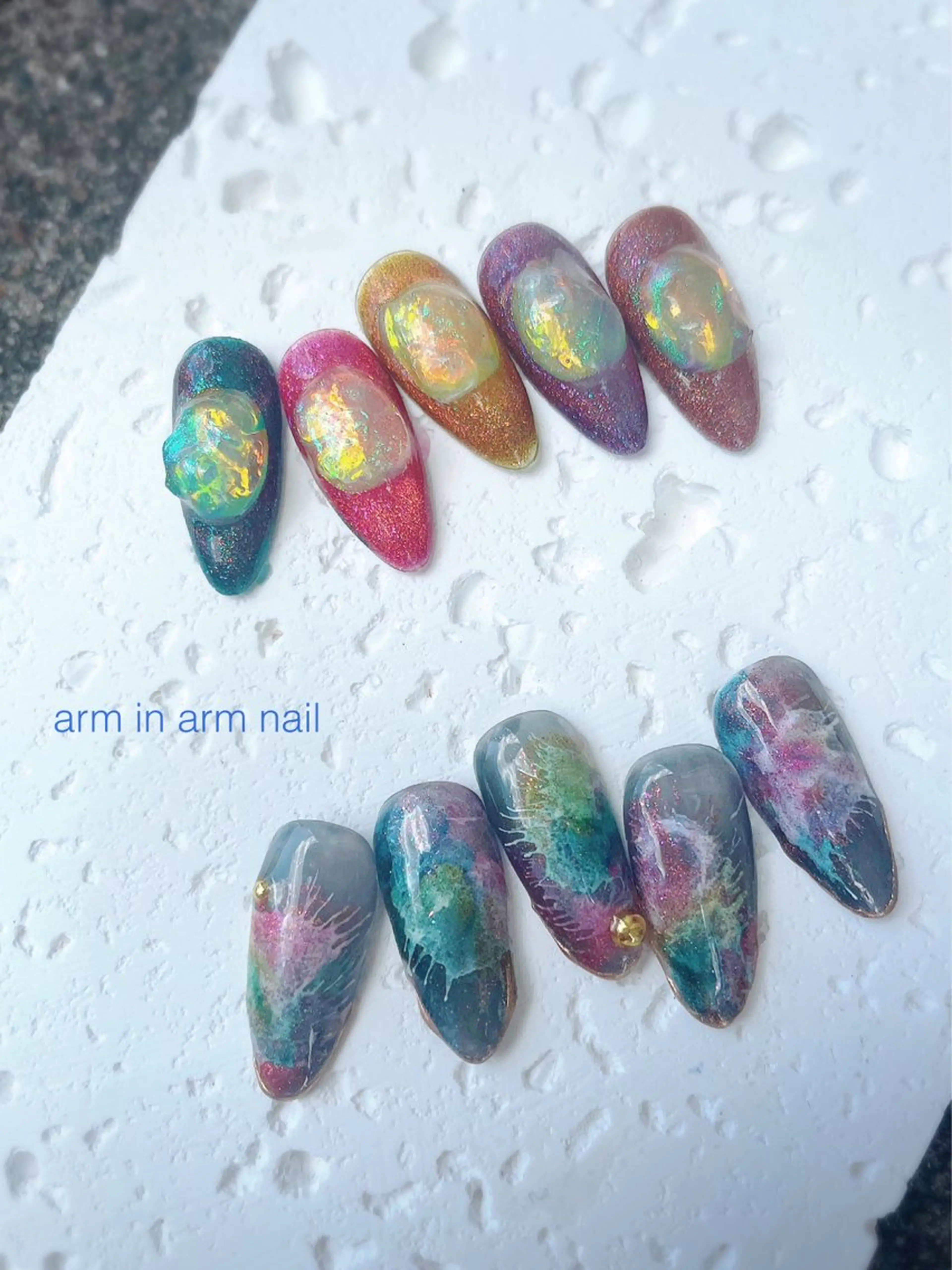 ネイル arm in arm ︎✿Yamamotoのマツエク・マツパデザイン