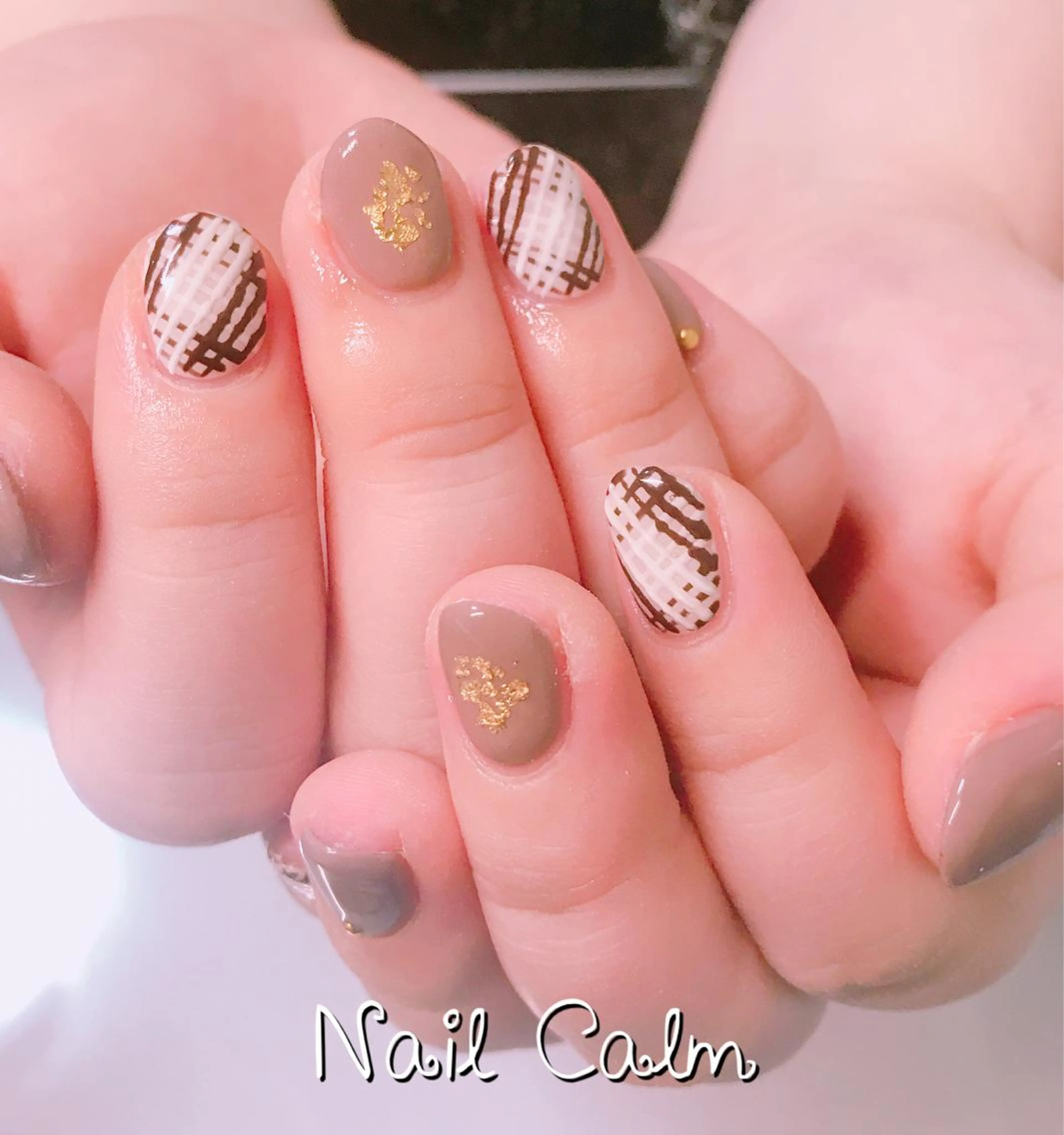 ネイル バレンタイン ハンドネイル プライベートサロン Calmのネイルデザイン