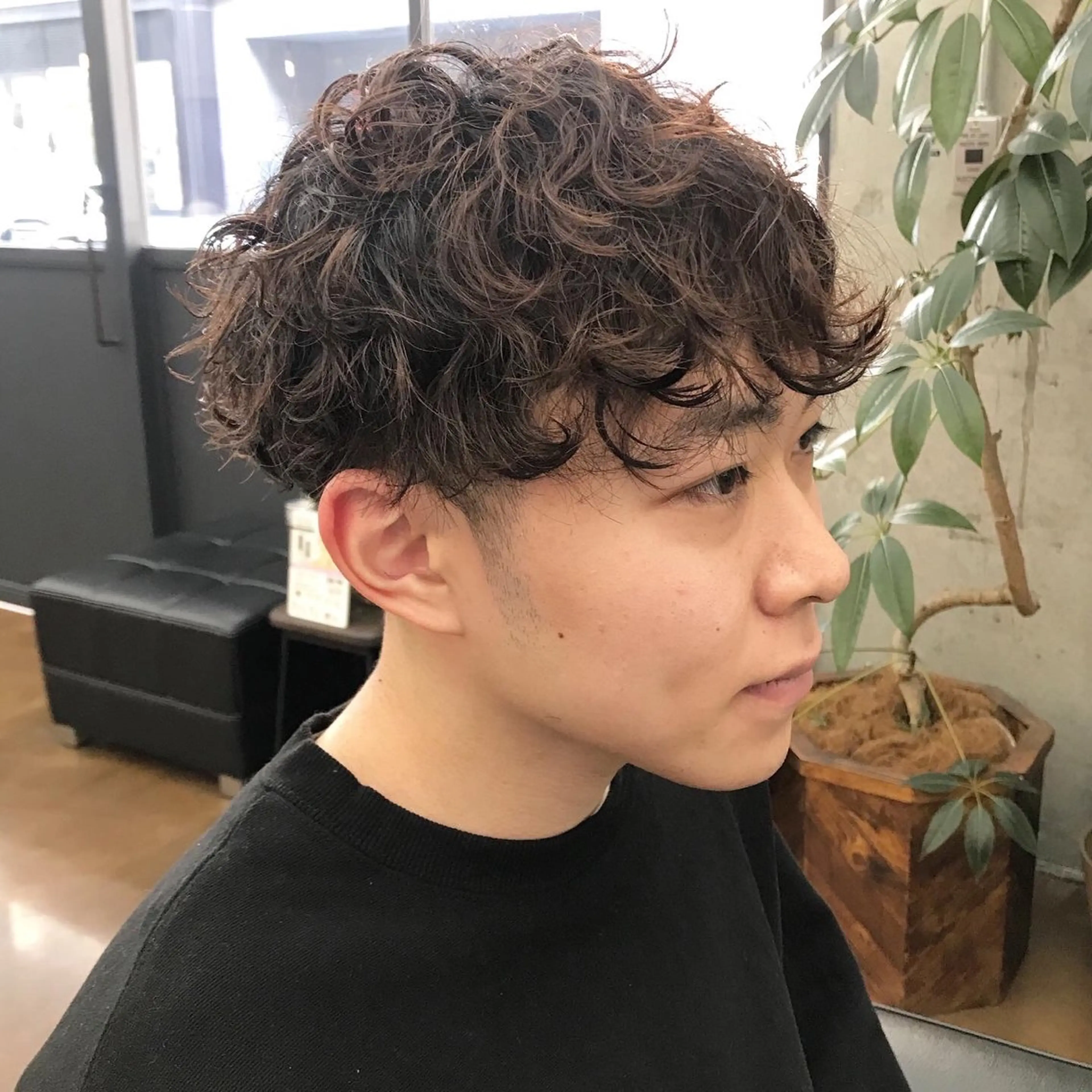 ショート メンズ メンズパーマ 波巻きパーマ ショートヘア カット パーマ トリートメント ✂︎ウルフ・ショート ✂︎MIKUNIのヘアスタイル