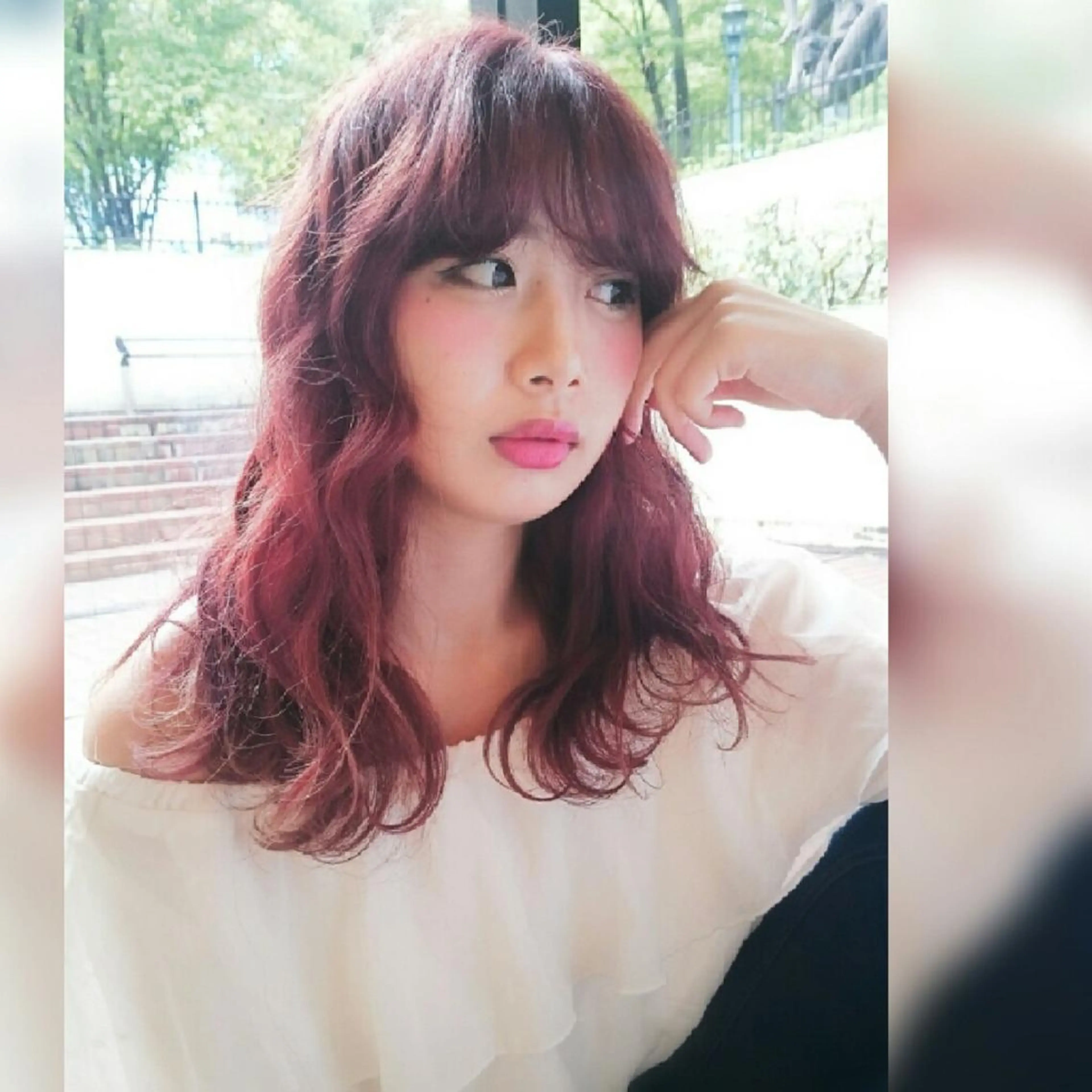 ロング カラー ma cherie naoのヘアスタイル