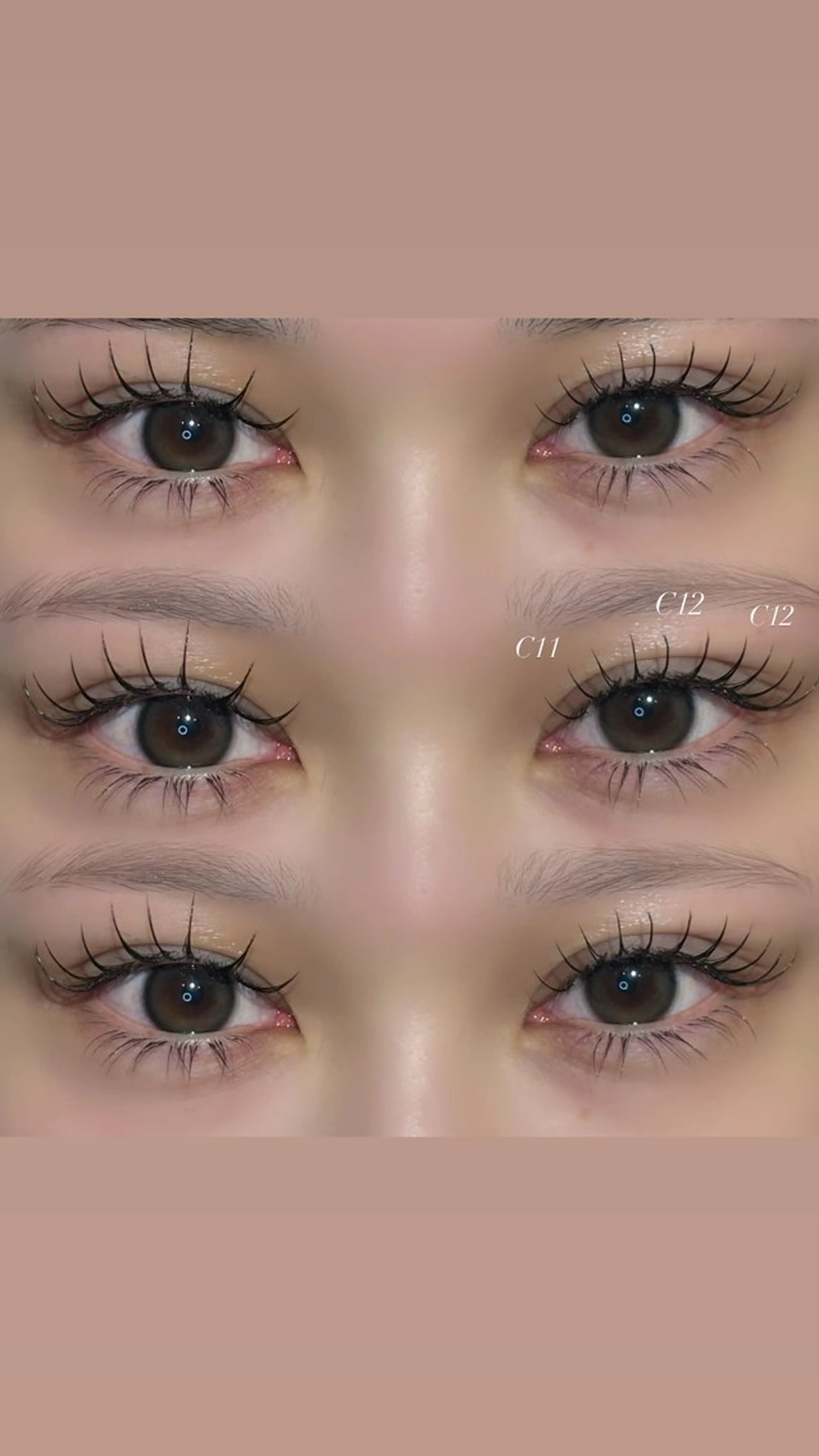 マツエク・マツパ フラットラッシュ Lカール 下まつげエクステ マツエク NORA senaのマツエク・マツパデザイン