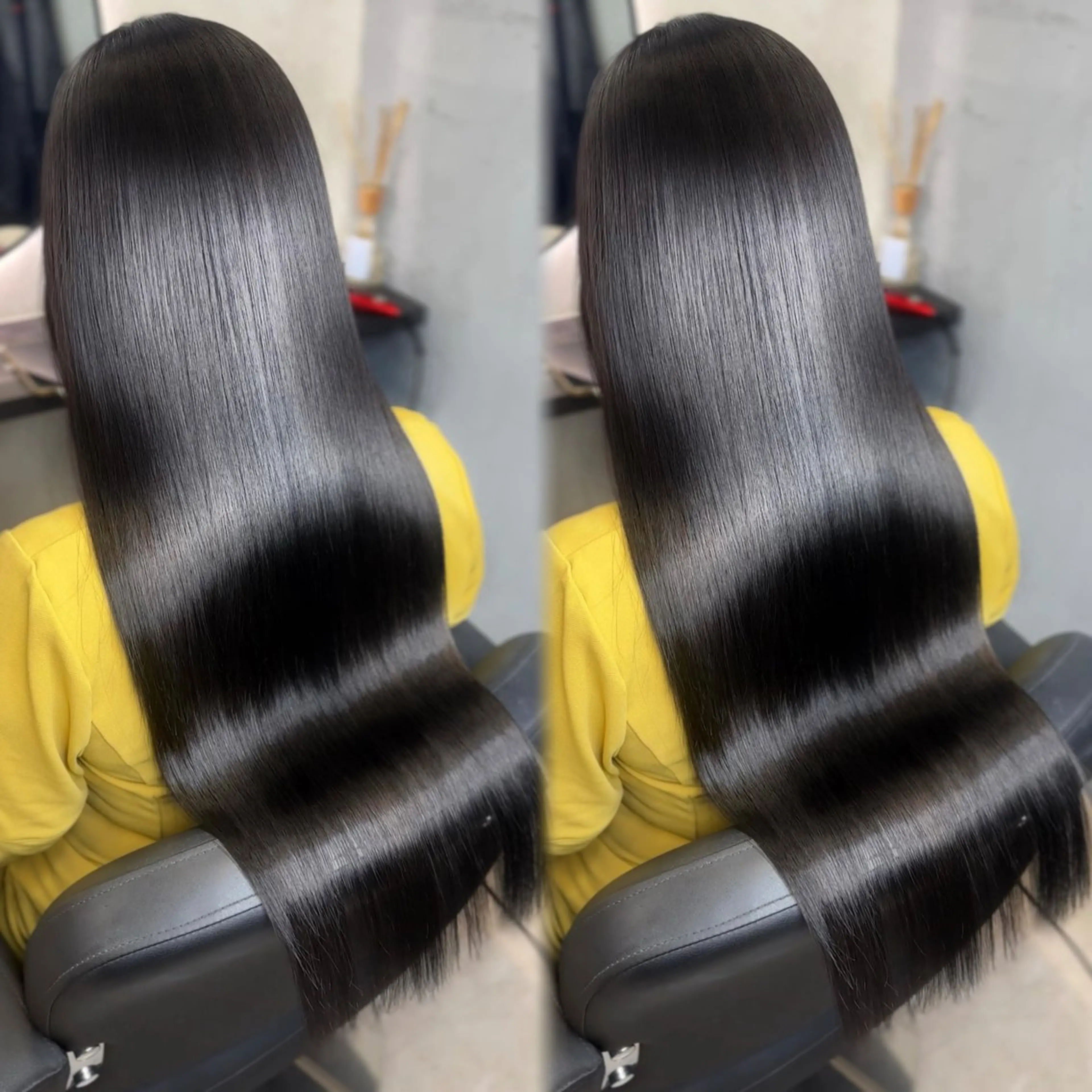 ロング 髪質改善 縮毛矯正 カット ヘアカラー 縮毛矯正 新宿/韓国風レイヤー 髪質改善/ジャッキーのヘアスタイル