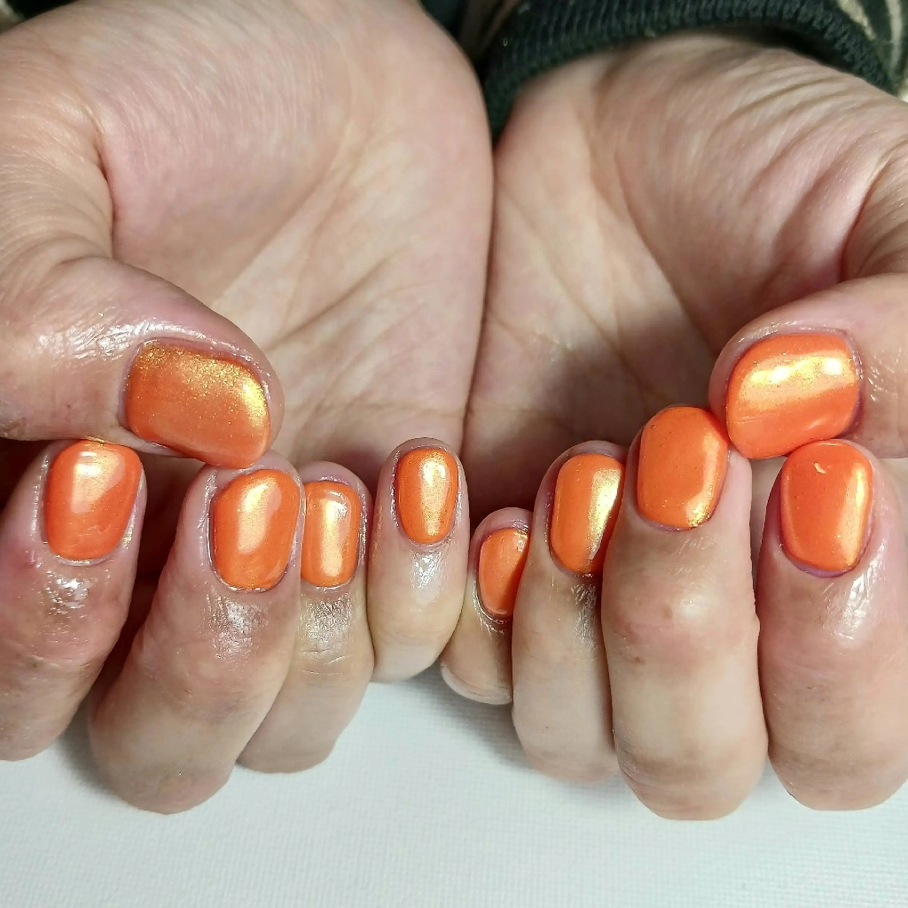 ネイル オーロラネイル ジェルネイル ミラーネイル 持ち込み ワンカラーネイル ハンドネイル owlnail /持込みデザイン専門のネイルデザイン