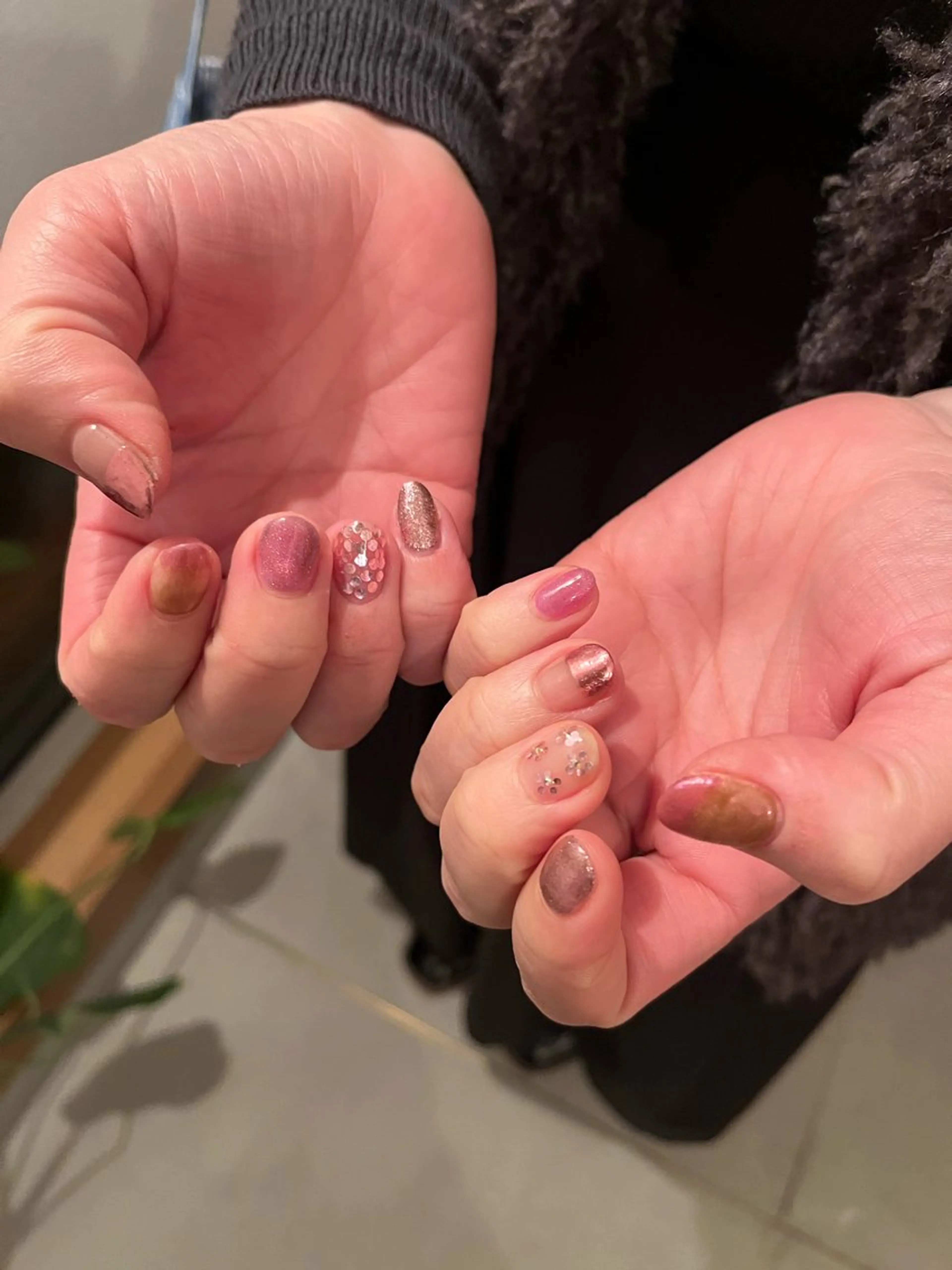 ネイル ピンク K Aのネイルデザイン