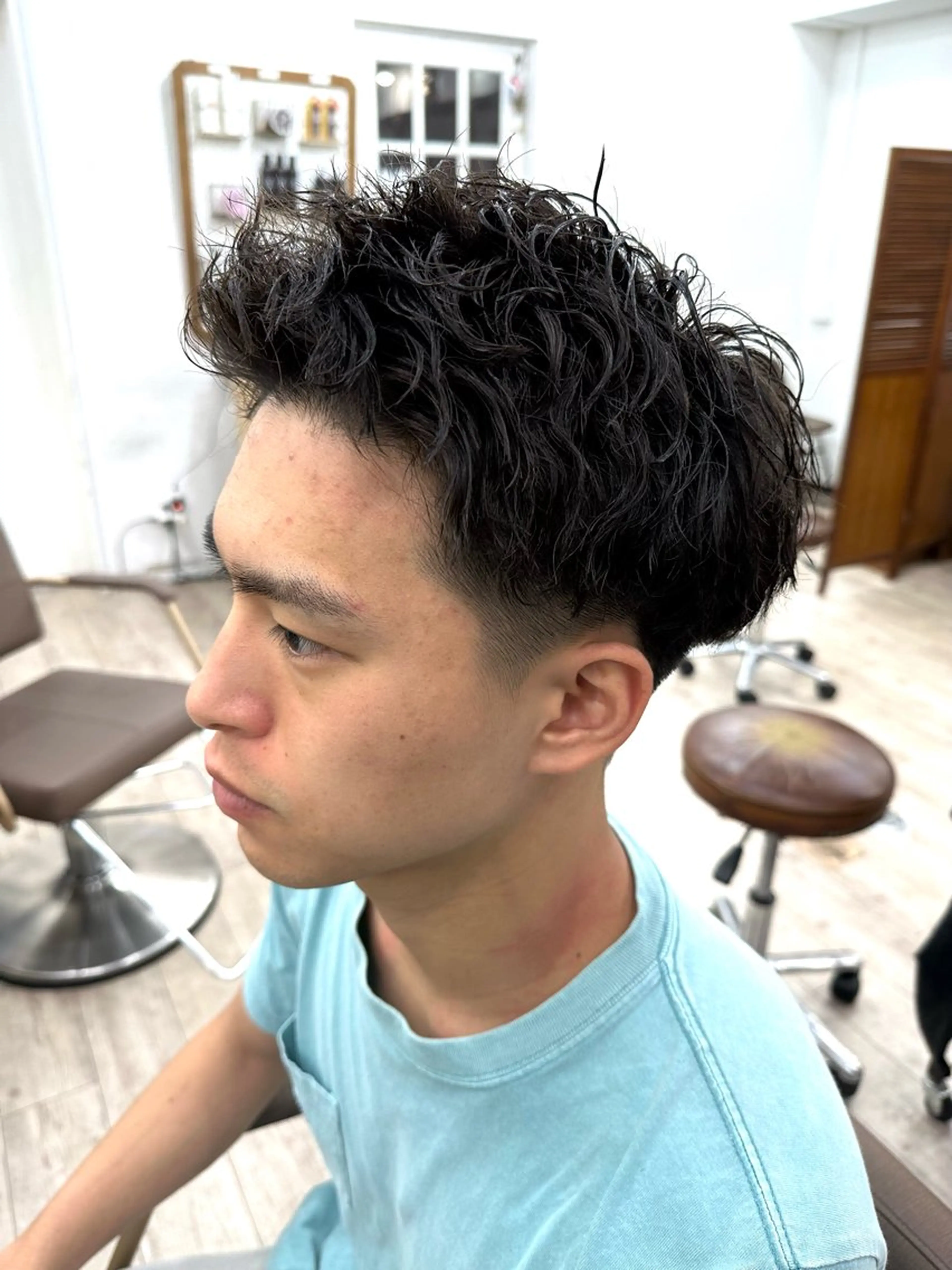 ショート メンズ カット パーマ jeuno【ジュノ】所属・樫崎 遼のヘアスタイル