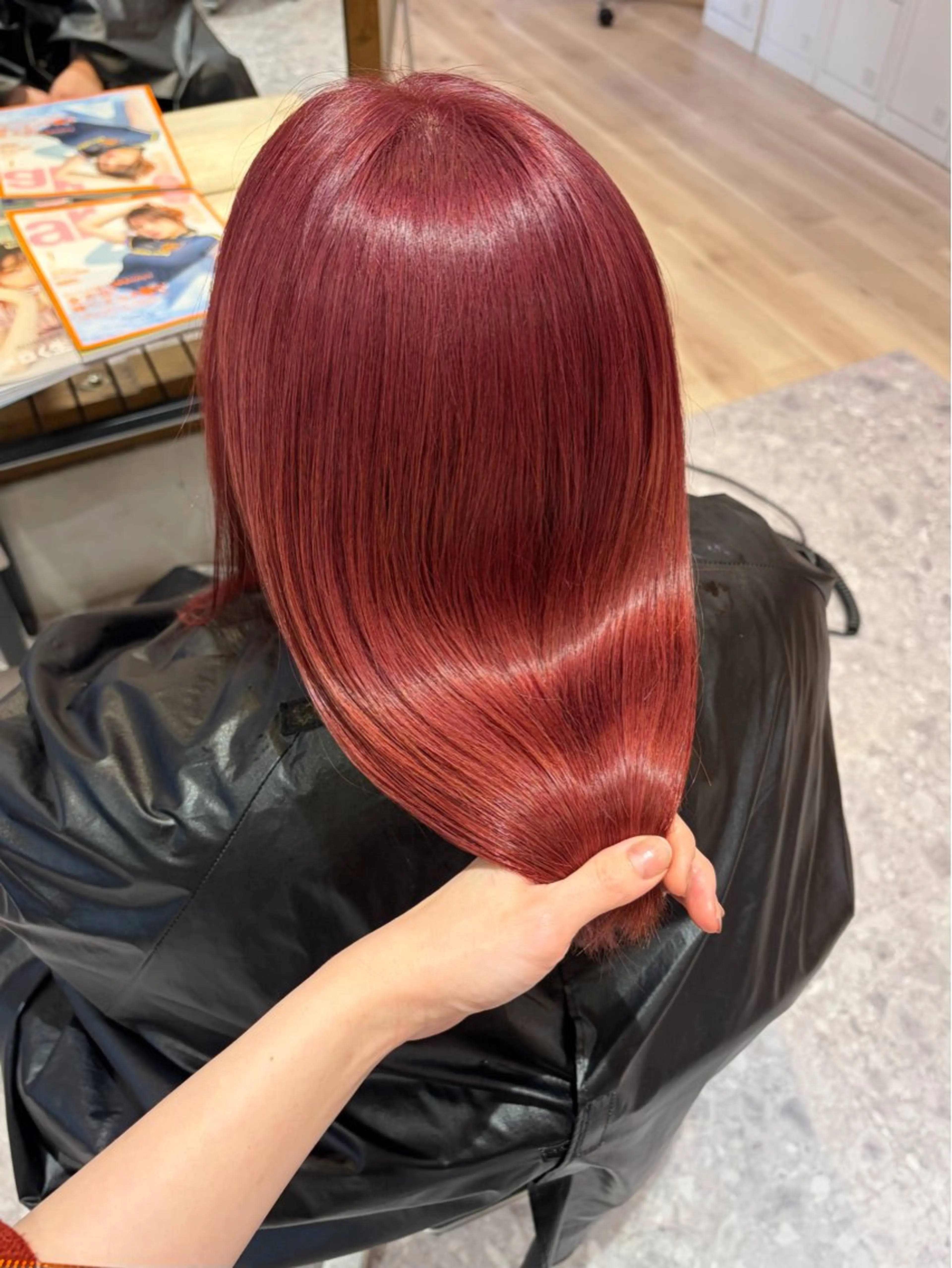 セミロング カラー 髪質改善カラー🌈✨ 加藤 愛のヘアスタイル