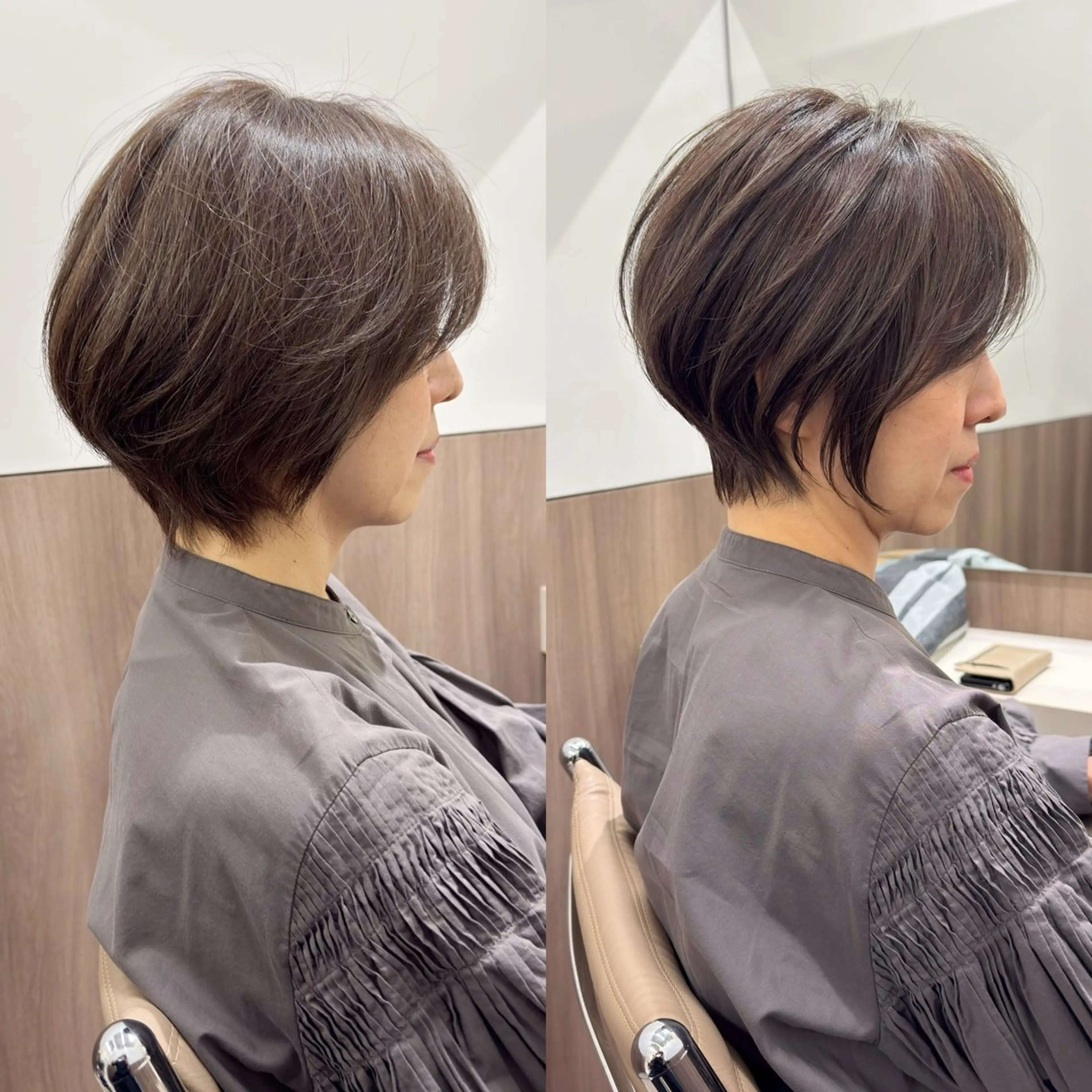 ショート くびれヘア ショートヘア 1日数名限定/似合わ ショート+艶カラー✨のヘアスタイル