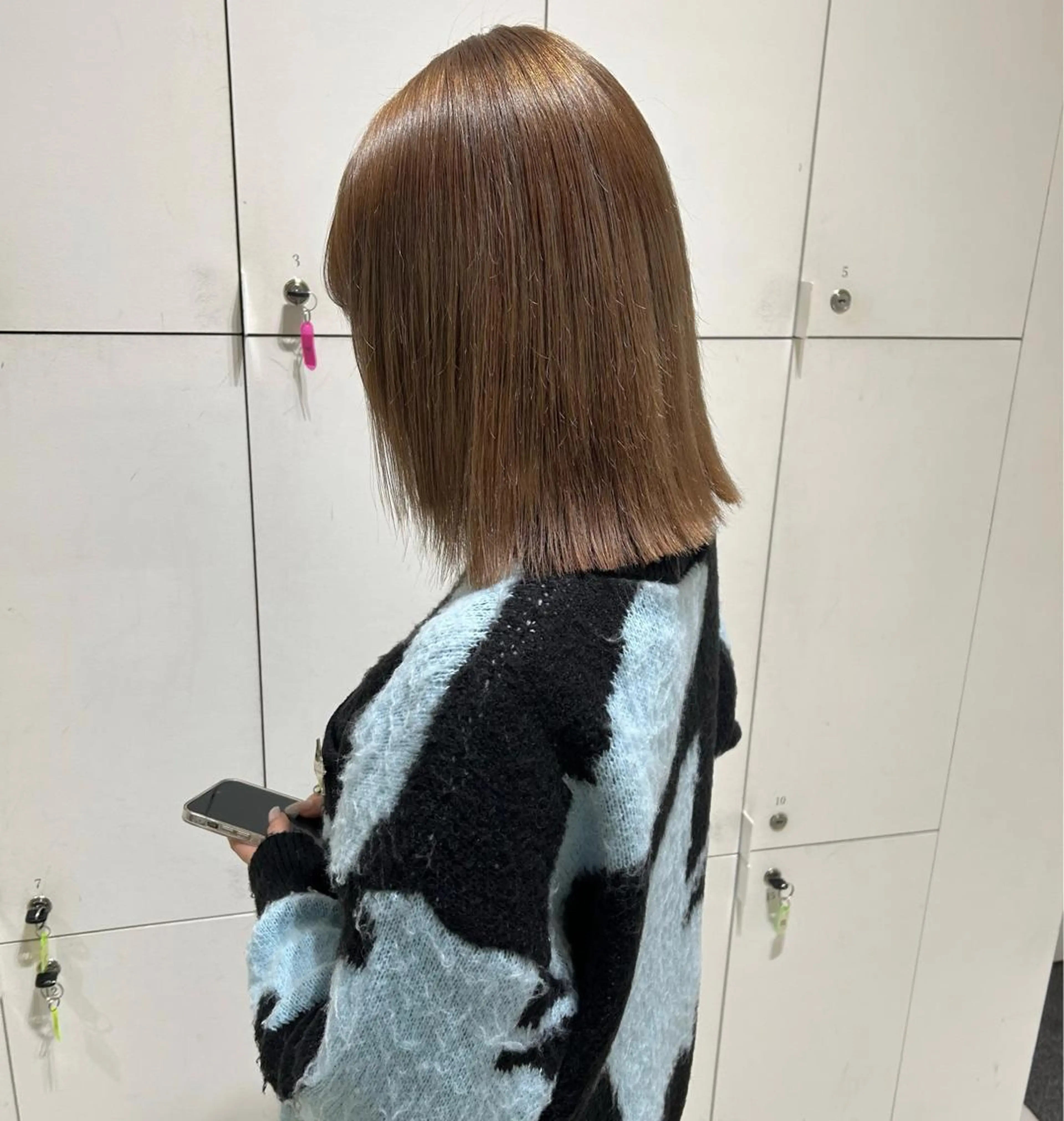 ミディアム カラー ベージュカラー ヘアカラー 透明感カラー🫧 nanohaのヘアスタイル