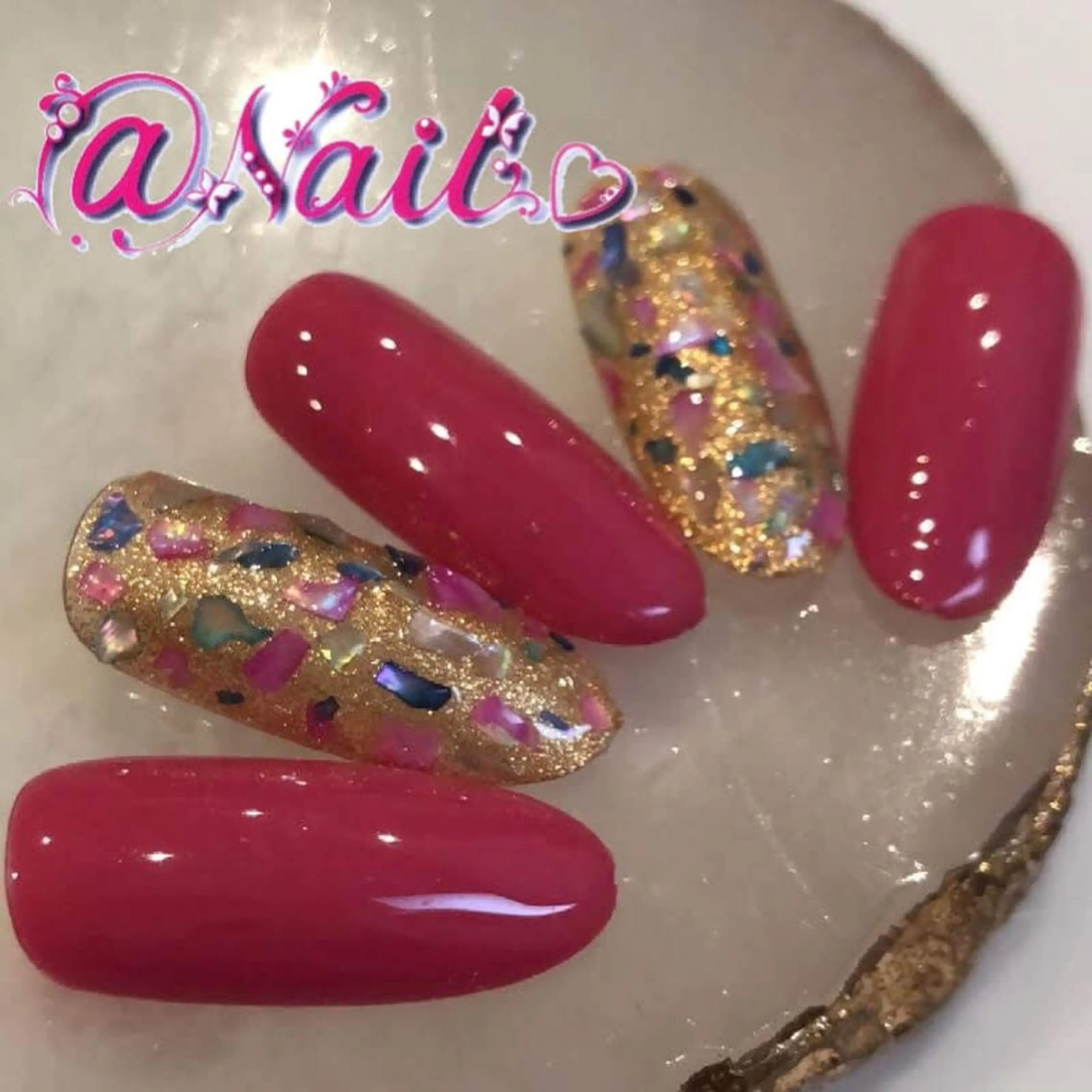 ネイル ネイルチップ 小尾 栞のネイルデザイン