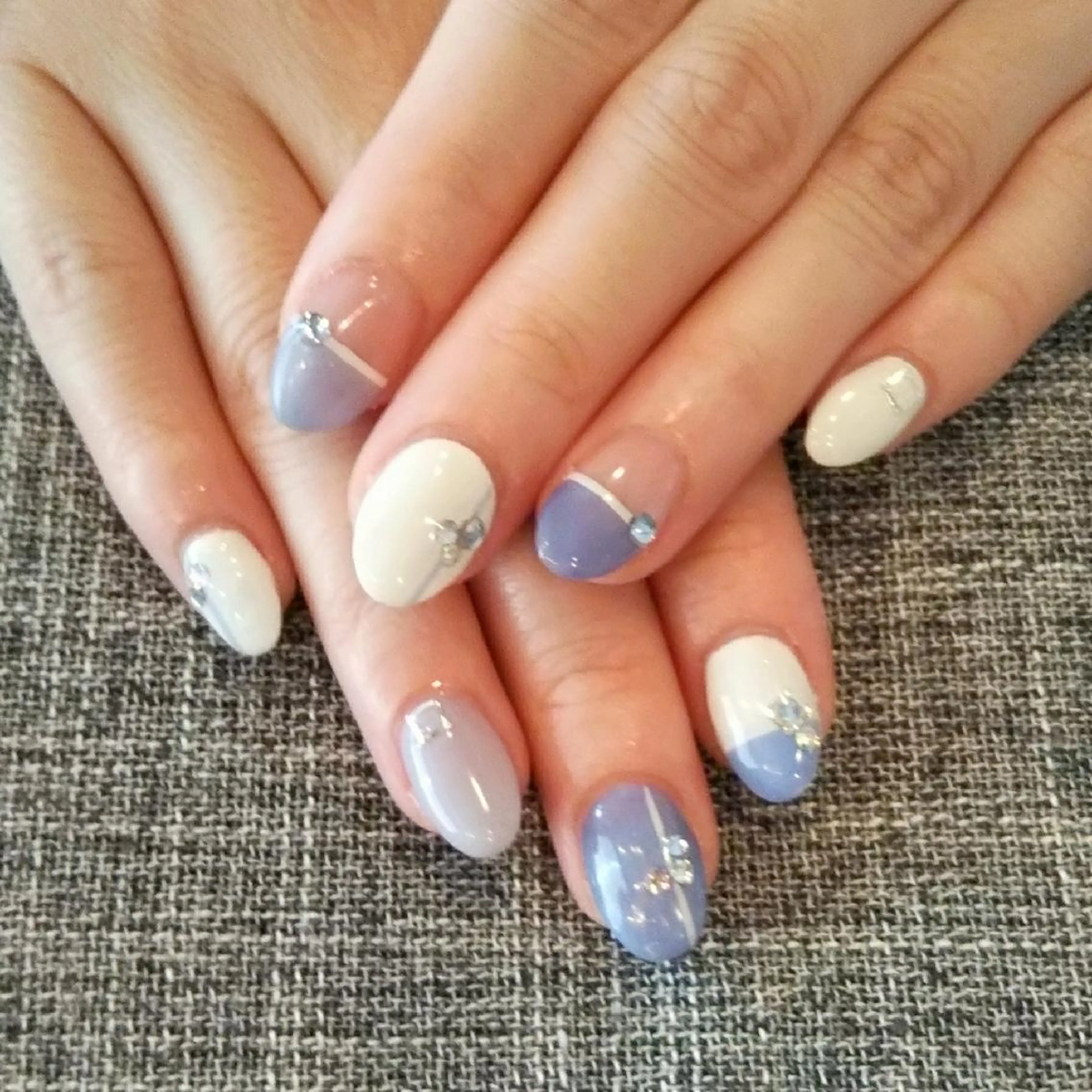 ネイル ブルー private salon mieのネイルデザイン