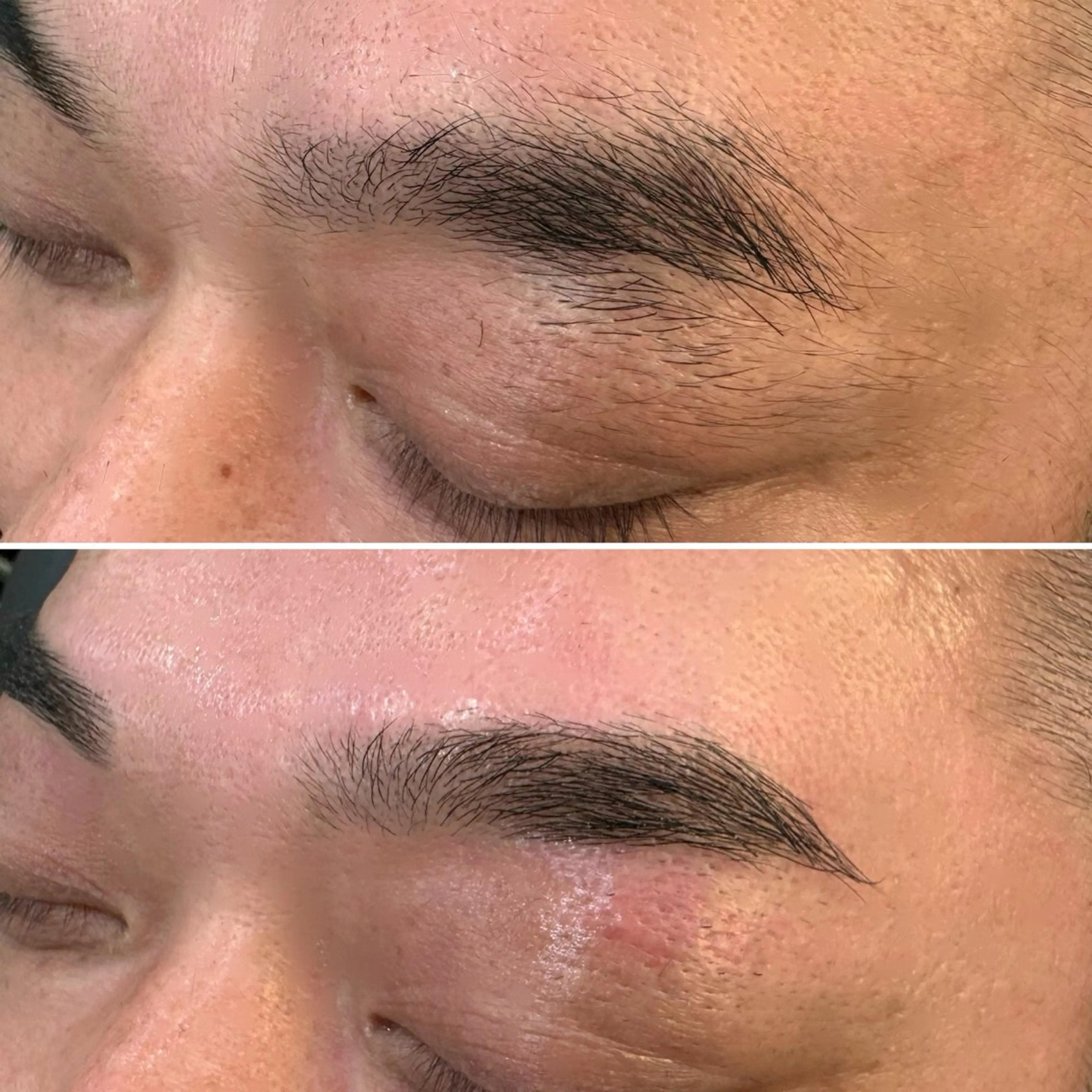 メンズ アイブロウ ワックス脱毛 眉カット "PEPPU "所属・🌈推し色派手髪 ハイトーンShinのヘアスタイル