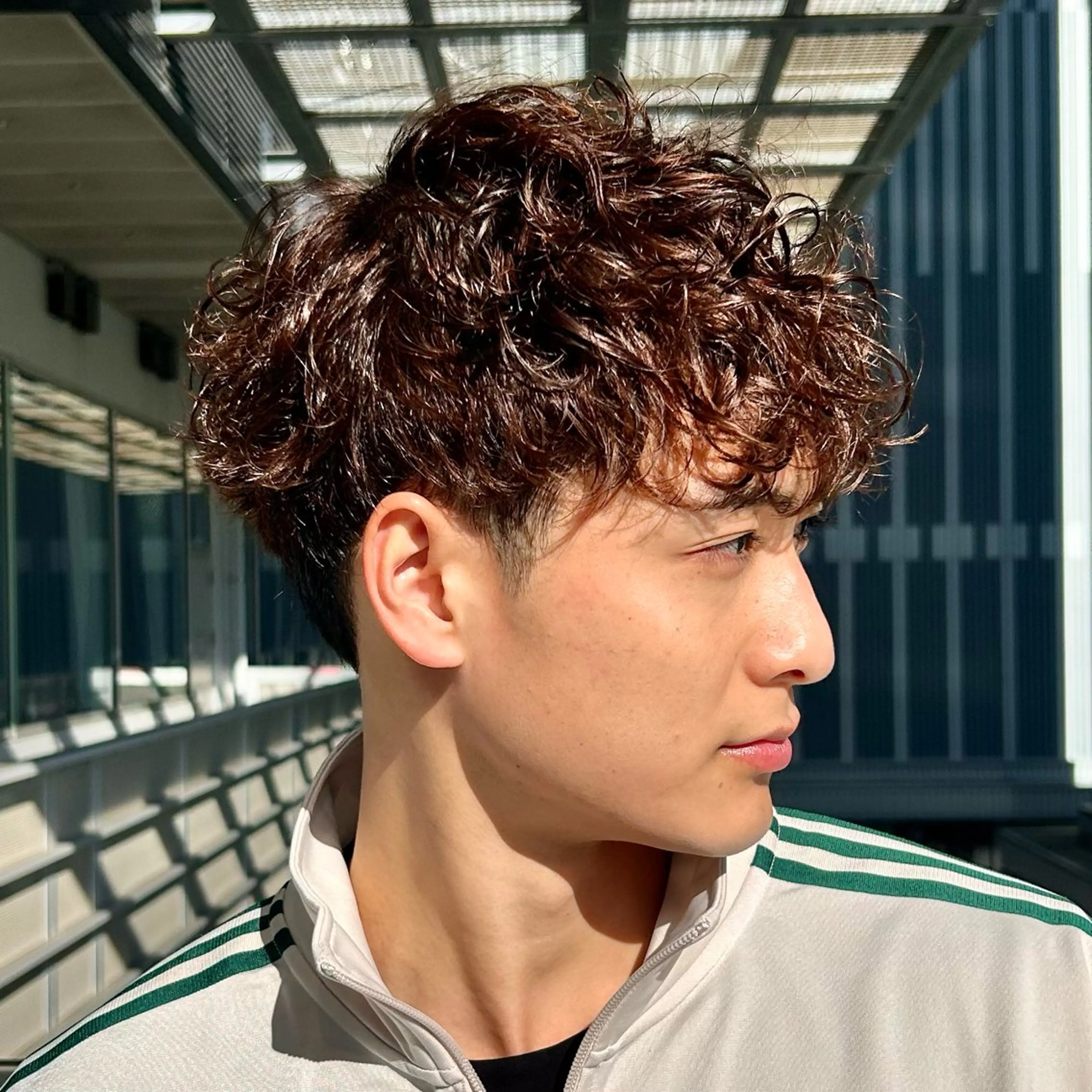 ショート カット パーマ メンズヘア/透明感 カラー/ayatoのヘアスタイル