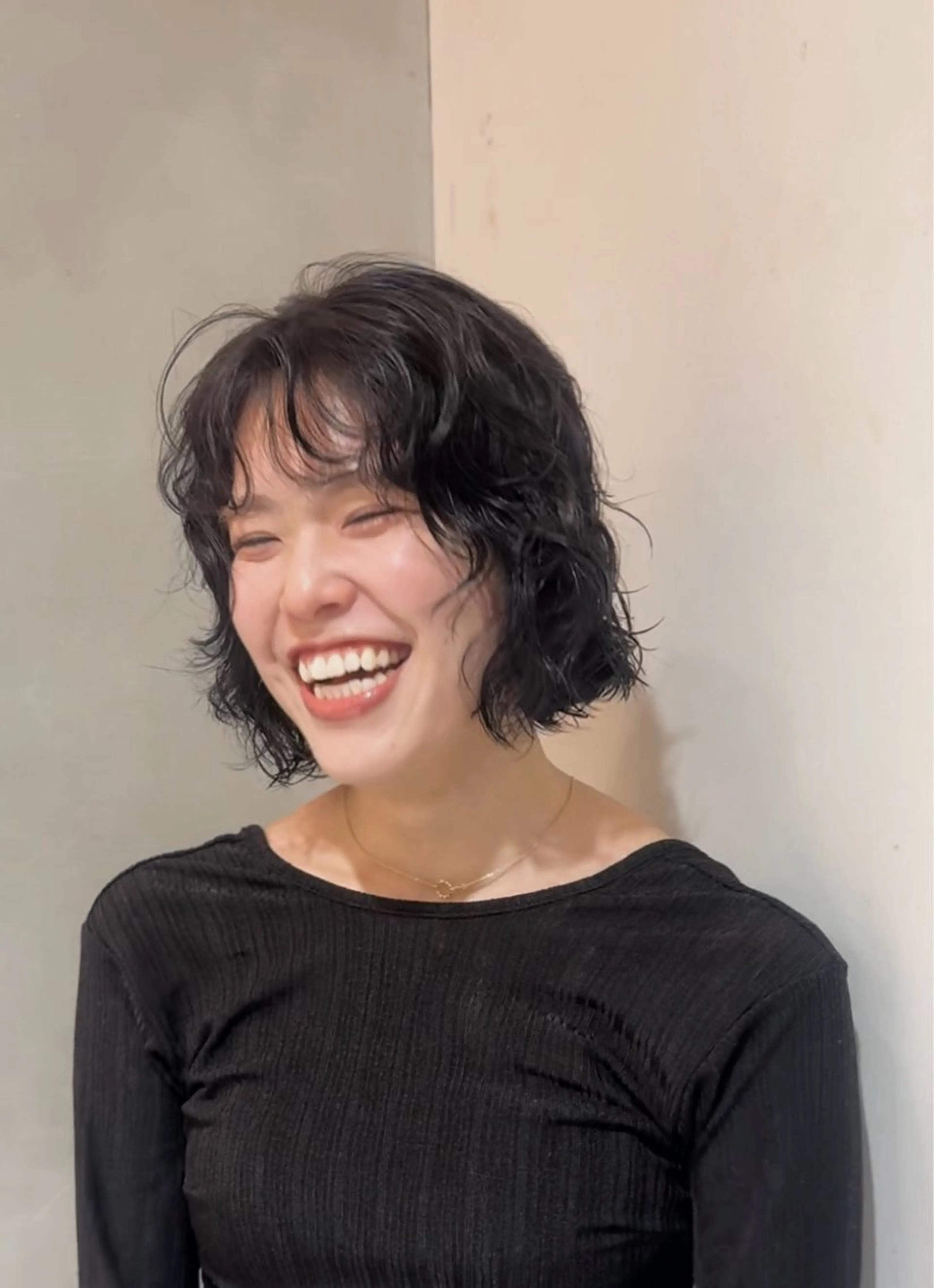 ショート パーマ ボブ hyuga/パーマ /ニュアンスパーマのヘアスタイル