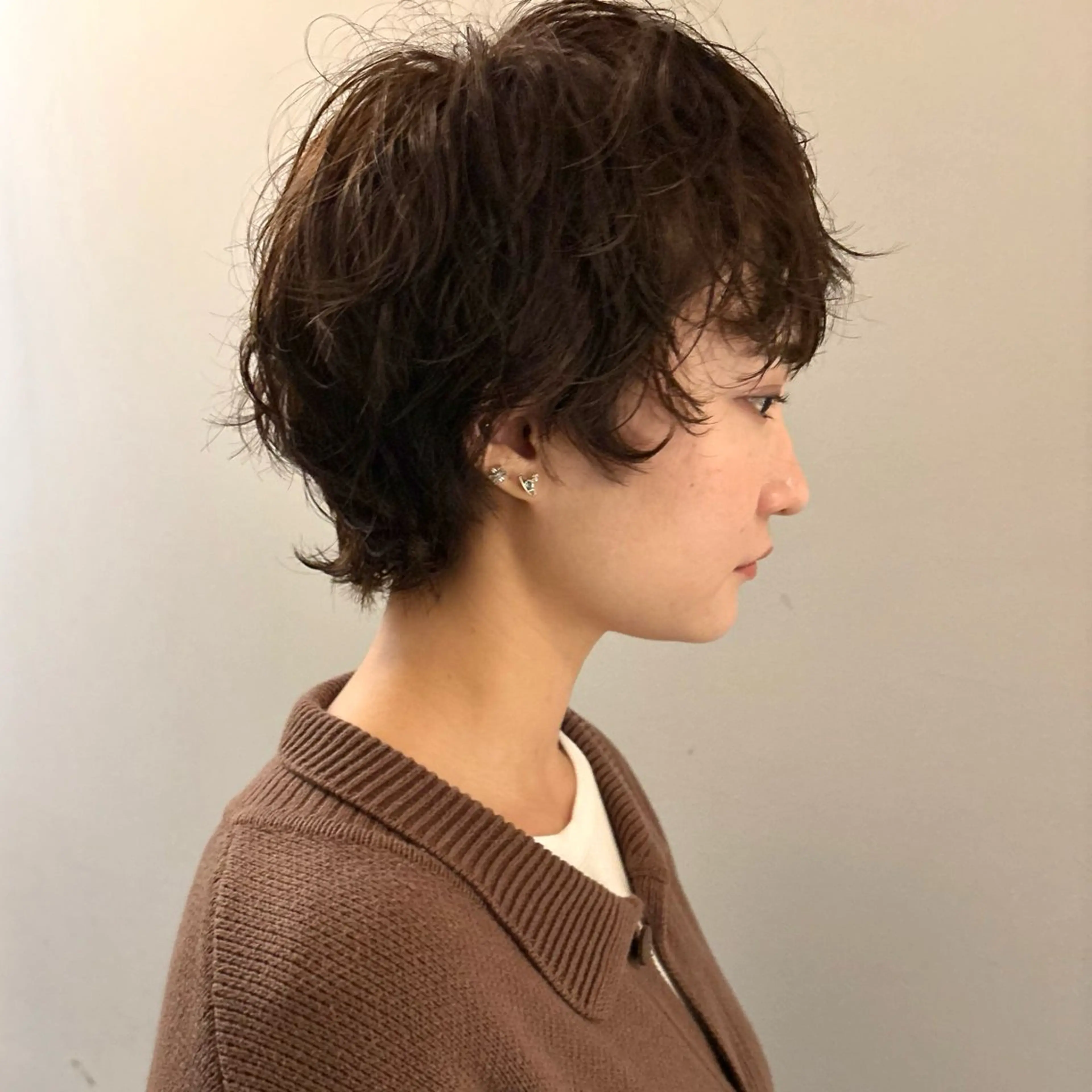 ショート カット パーマ トリートメント ショート/ボブ /パーマ🌿柏原良亮のヘアスタイル