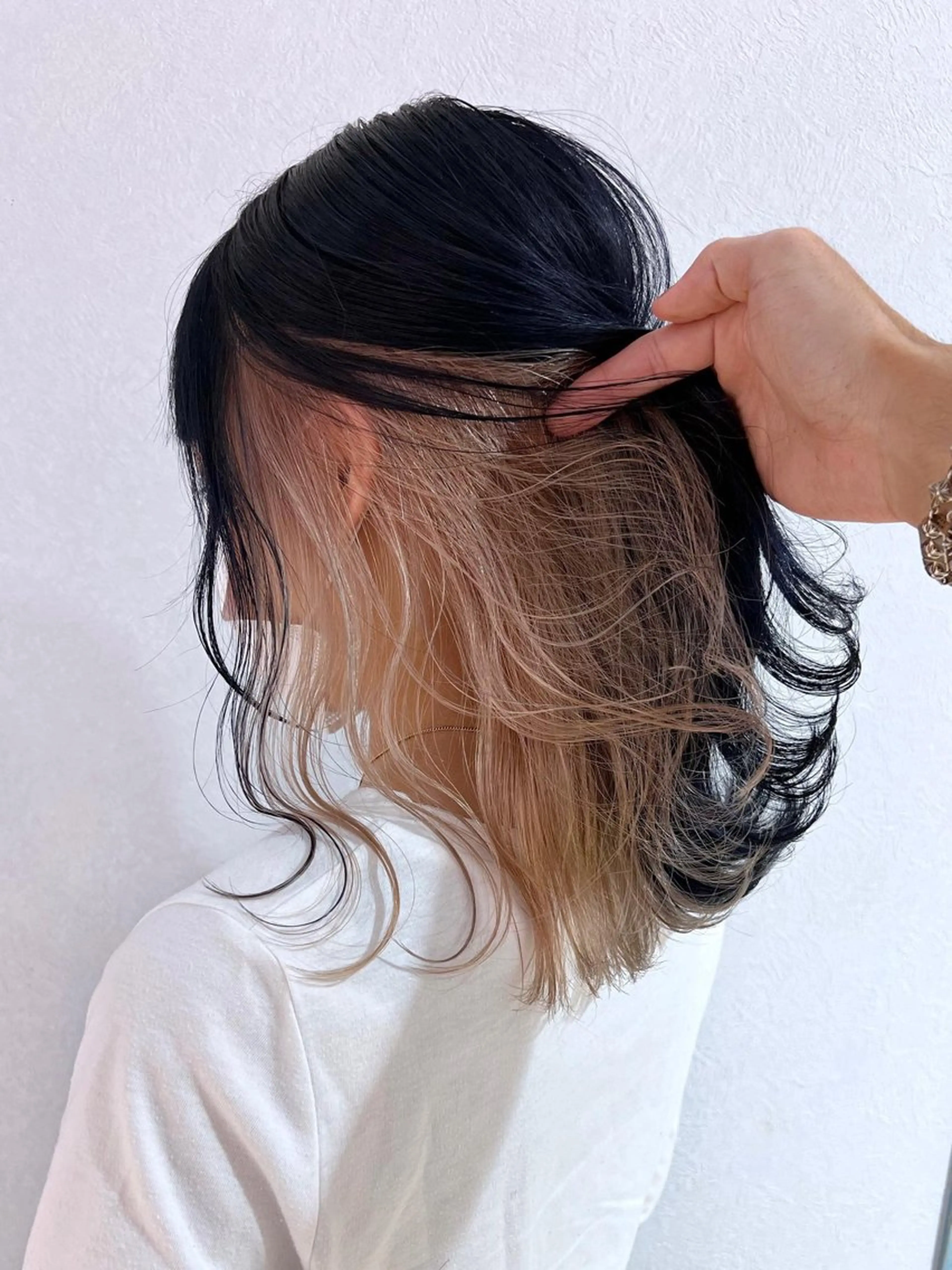 セミロング ヘアカラー トリートメント 韓国カット/透明感 カラー/NANAMIのヘアスタイル
