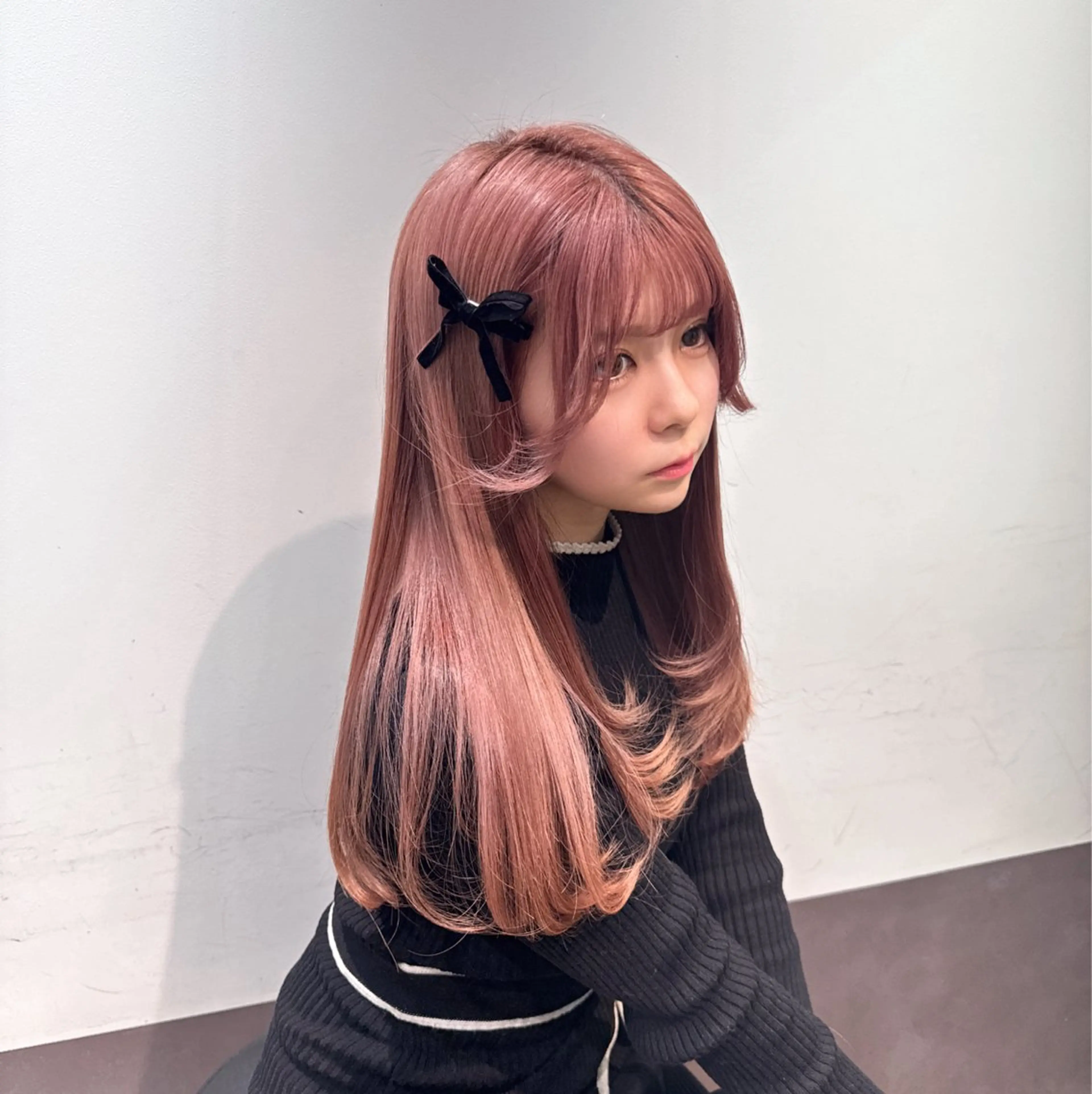 ミディアム ヘアカラー 顔周りレイヤー/新宿 /モテ艶カラー/航介のヘアスタイル