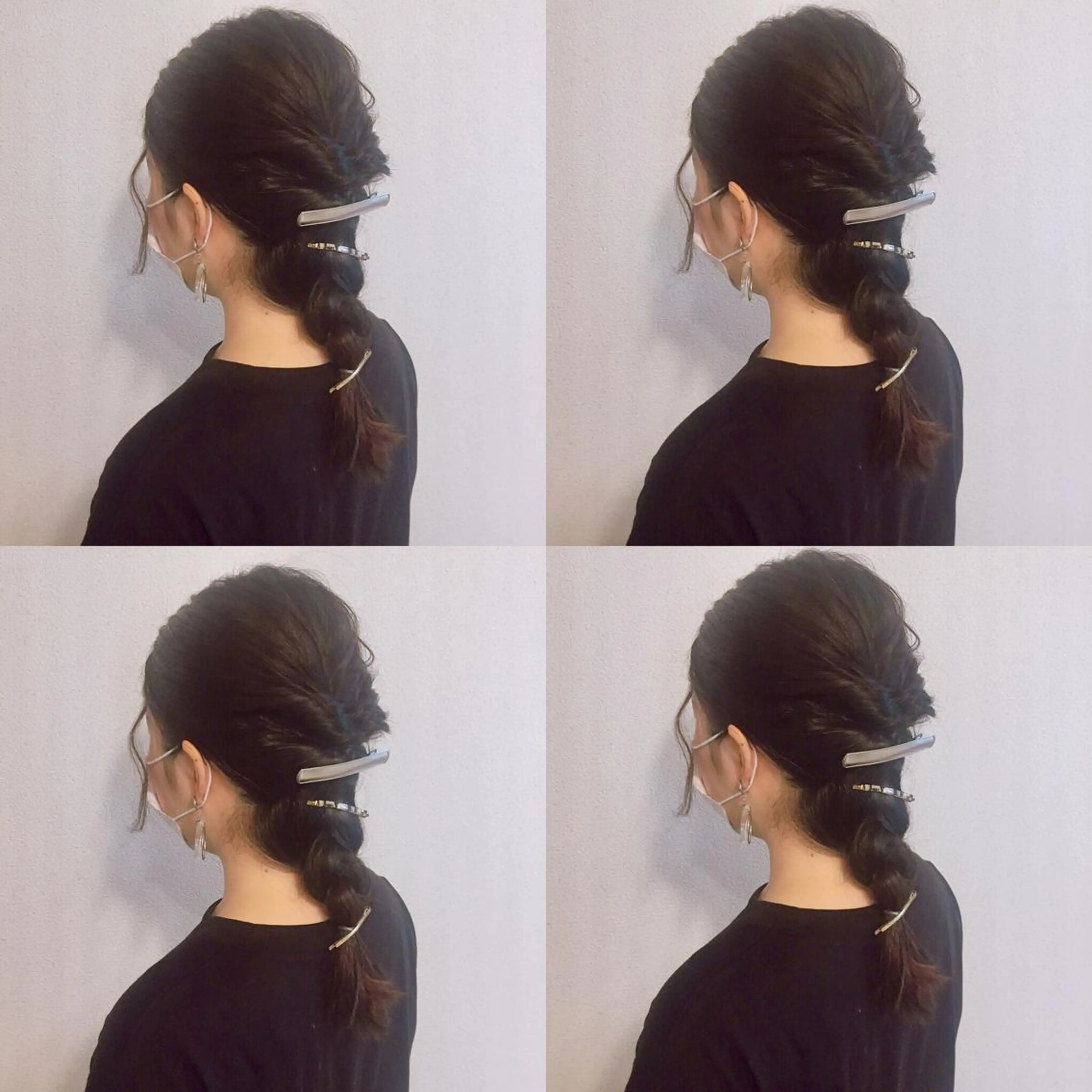 セミロング ヘアアレンジ 稲田 結衣夏のヘアスタイル