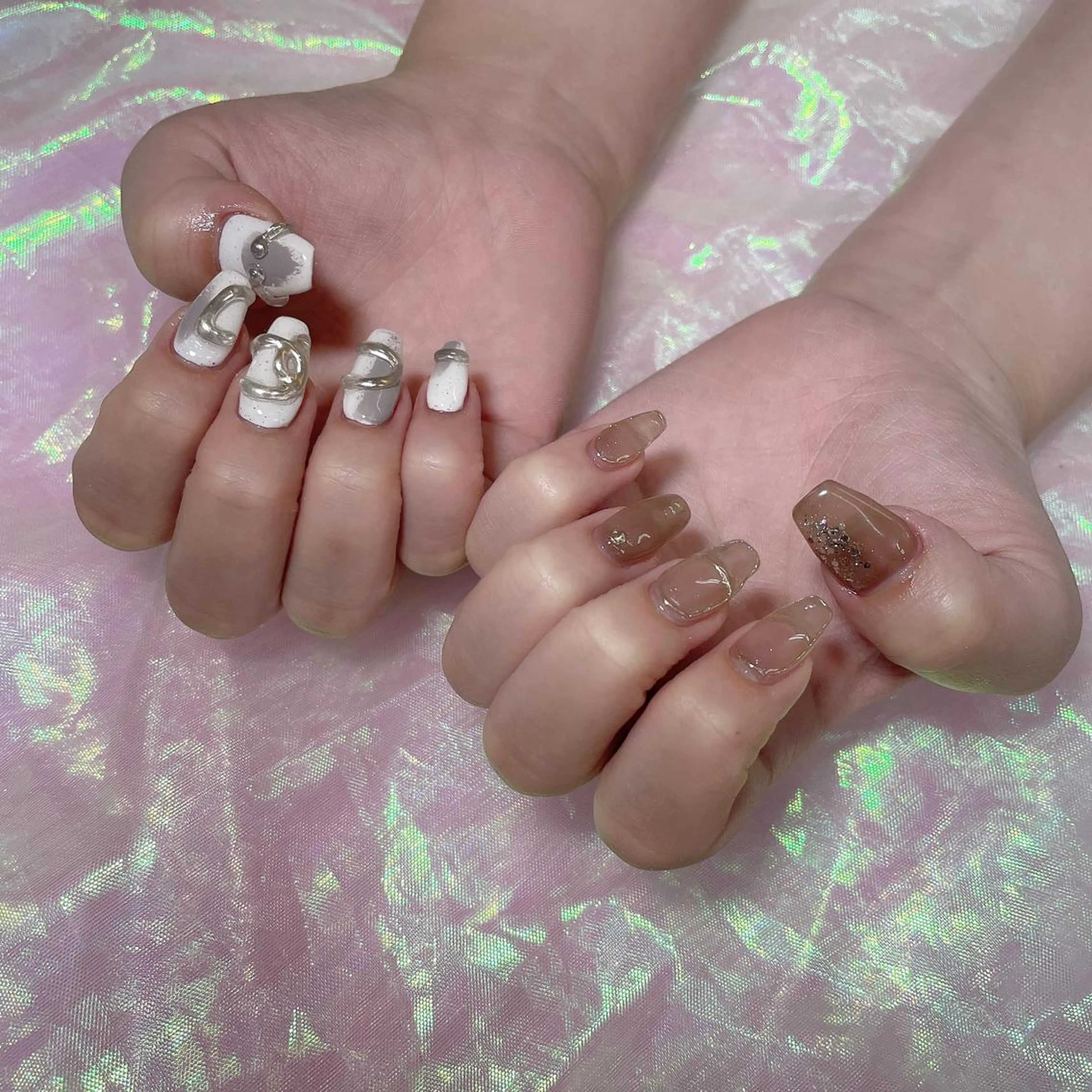 ネイル 🦋ネイルサロン ブラン🌈ゆりのネイルデザイン