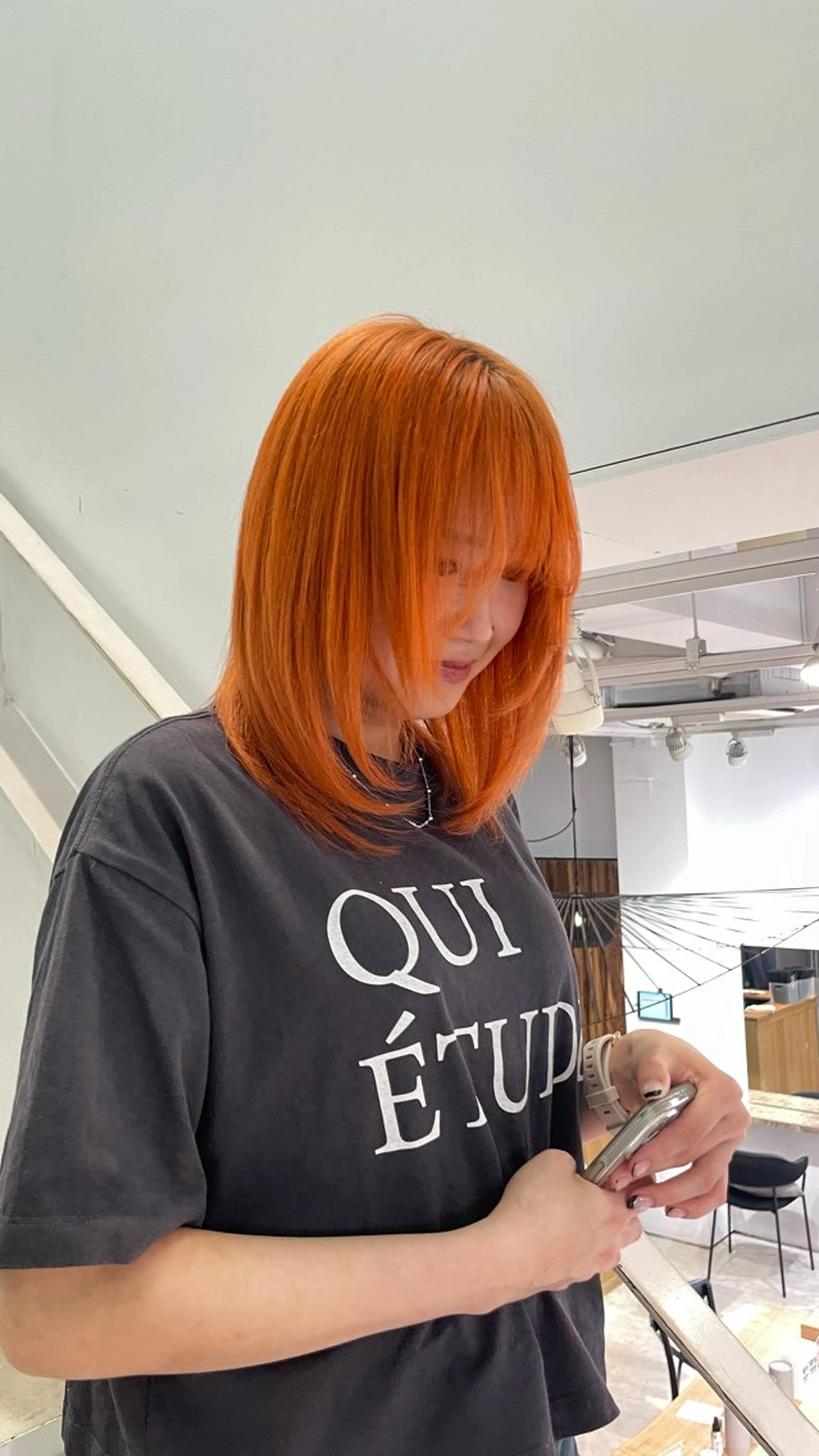 ミディアム カラー ヘアアレンジ カット 🎀韓国ボブ/ハイト ーン/まりん🎀のヘアスタイル