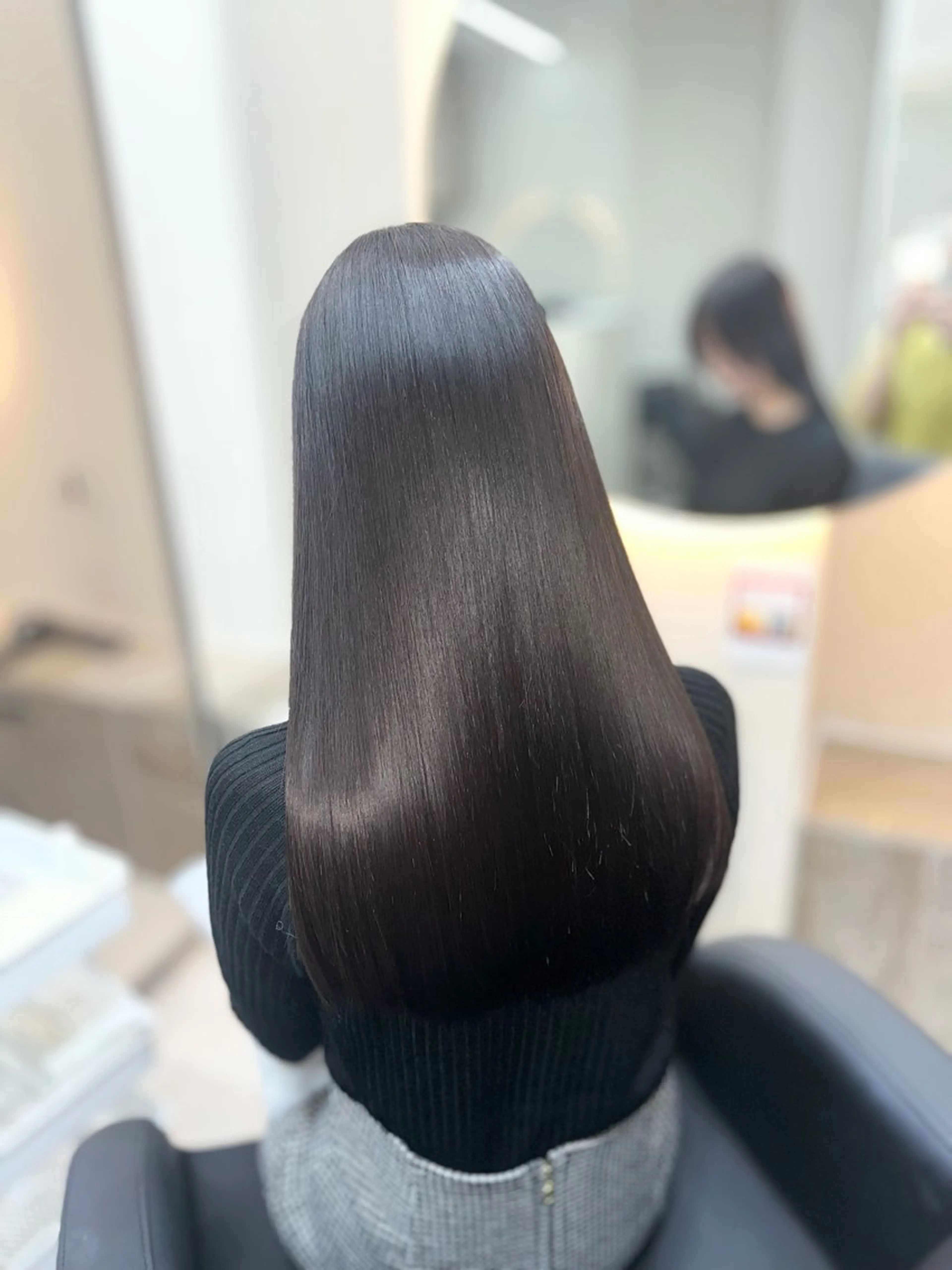 ロング カラー パーマ グレージュ カーキグレージュ トリートメント 広島/美髪矯正/ 髪質改善/tamのヘアスタイル