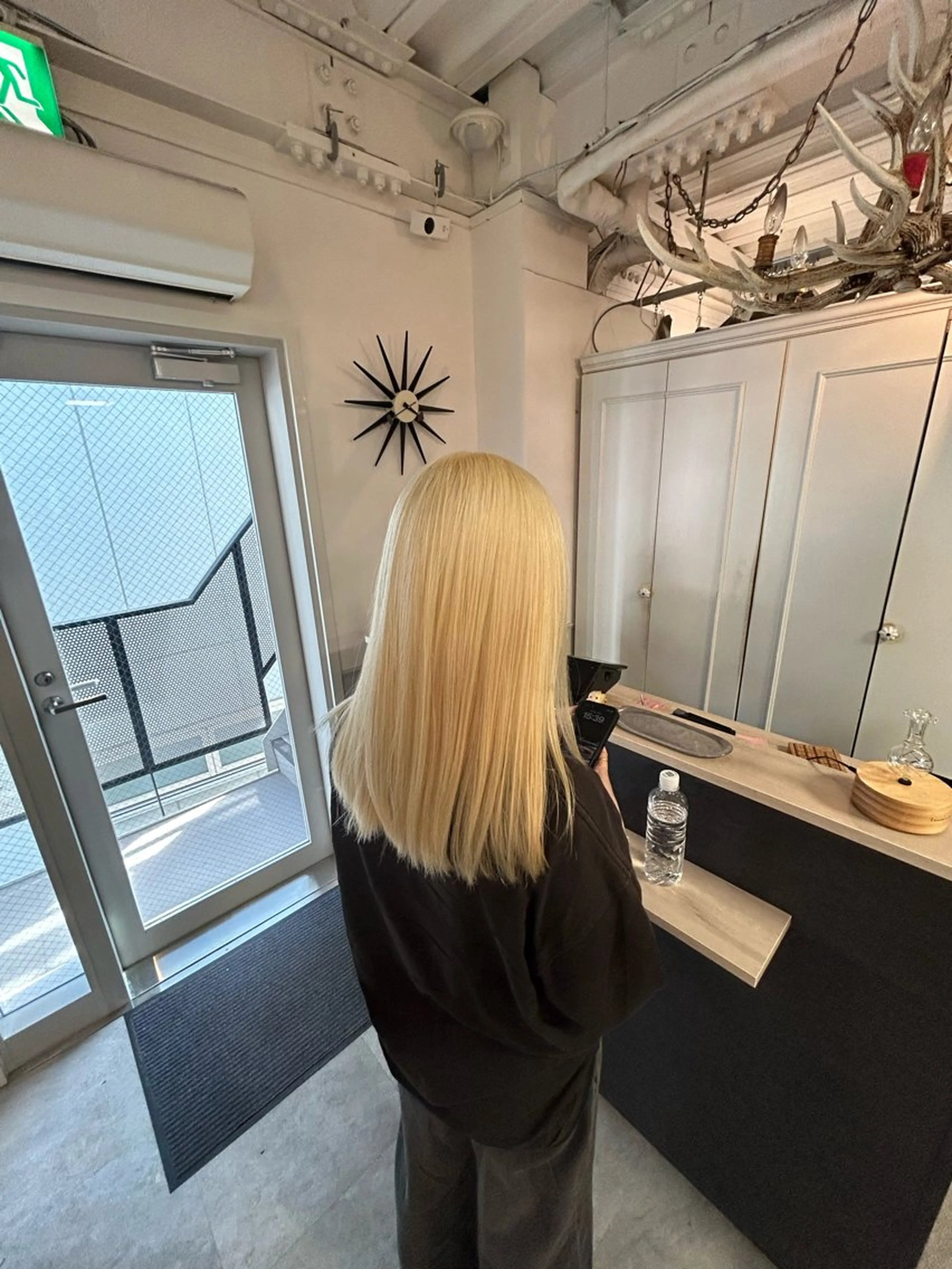 セミロング ヘアカラー 縮毛•ハイトーン ・着付け Runaのヘアスタイル