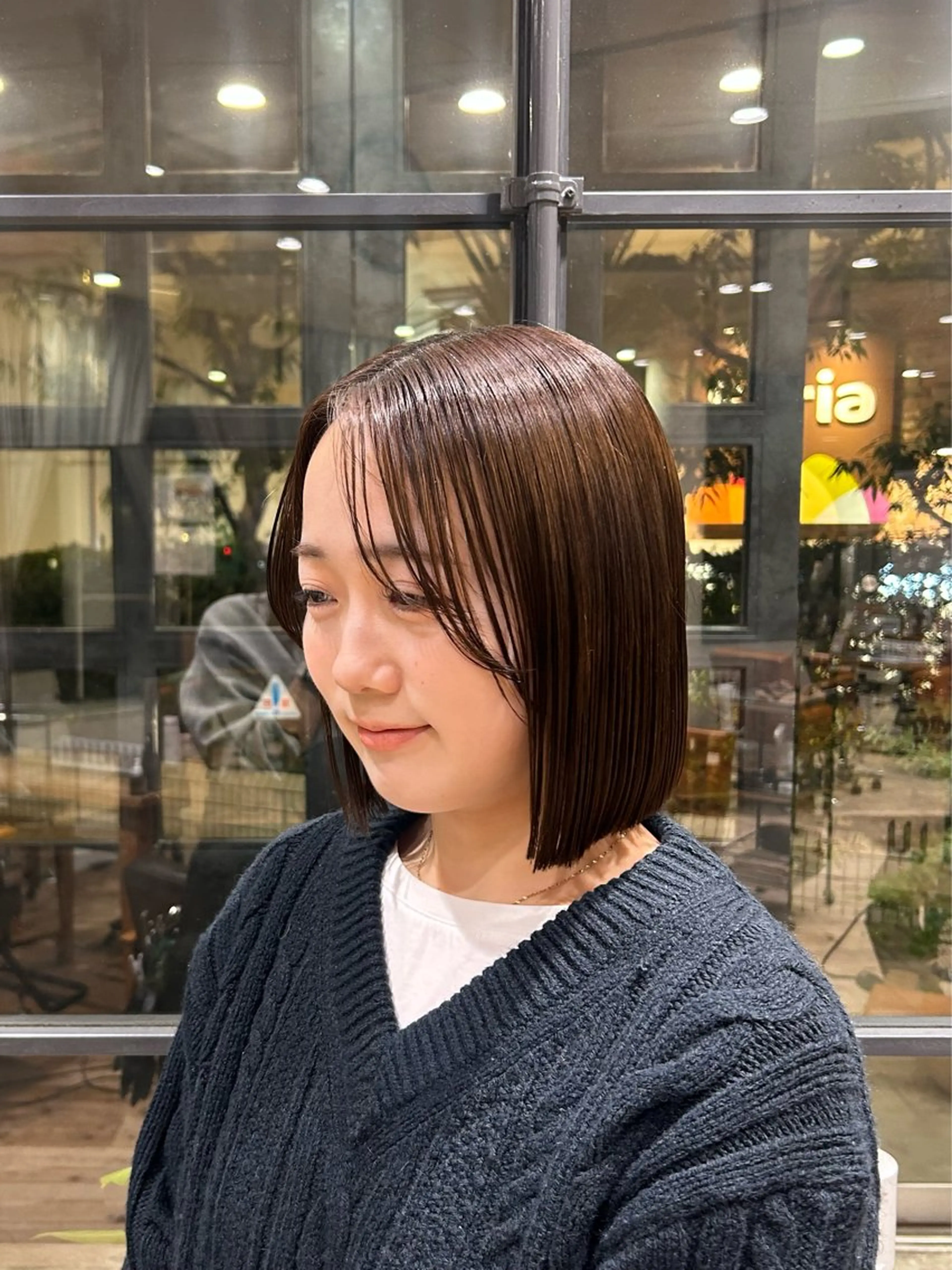 ミディアム ボブ カット nana/ボブ/ レイヤー/梅田のヘアスタイル