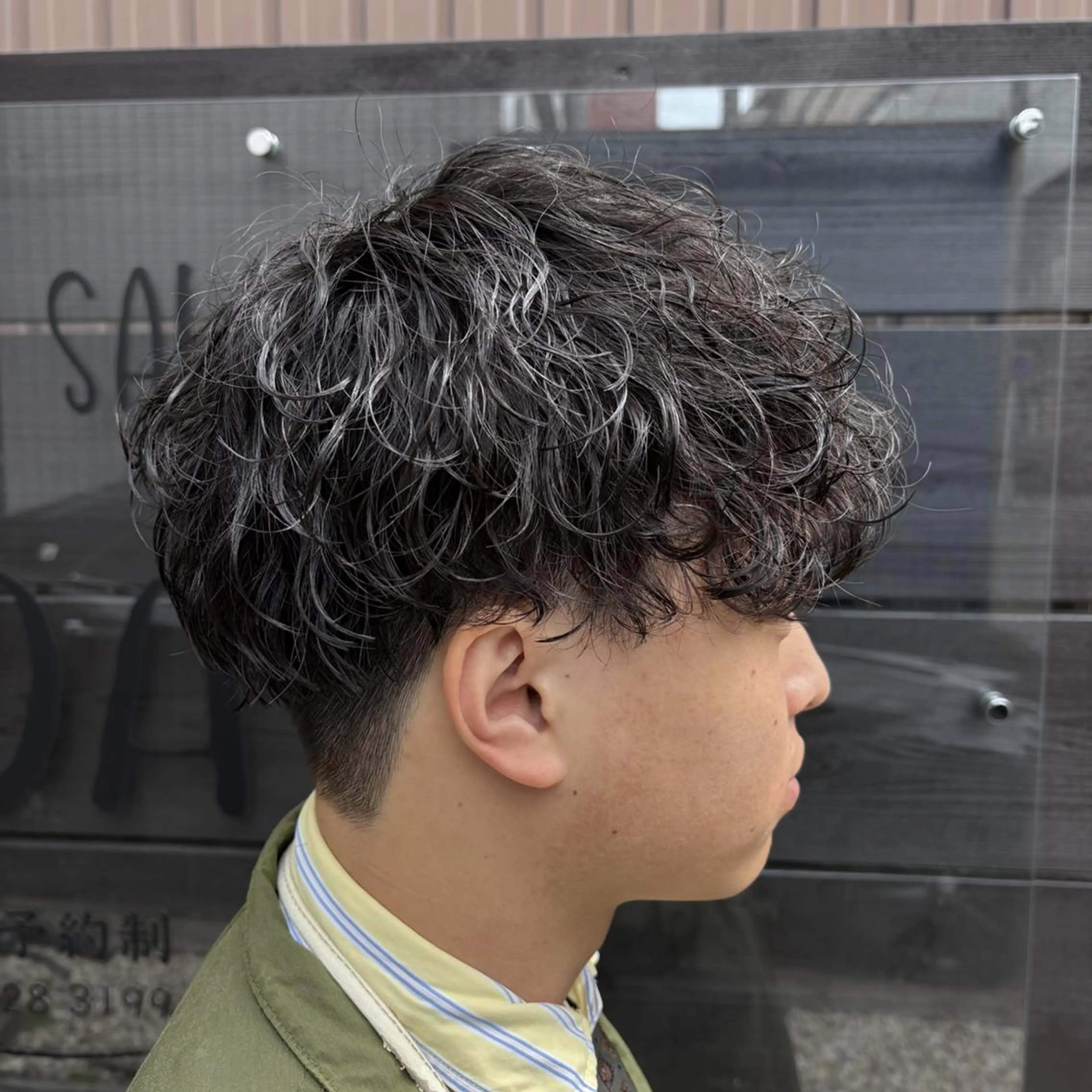 メンズ パーマ メンズパーマ 波巻きパーマ カット パーマ パーマPrivate SalonNoa名駅のヘアスタイル