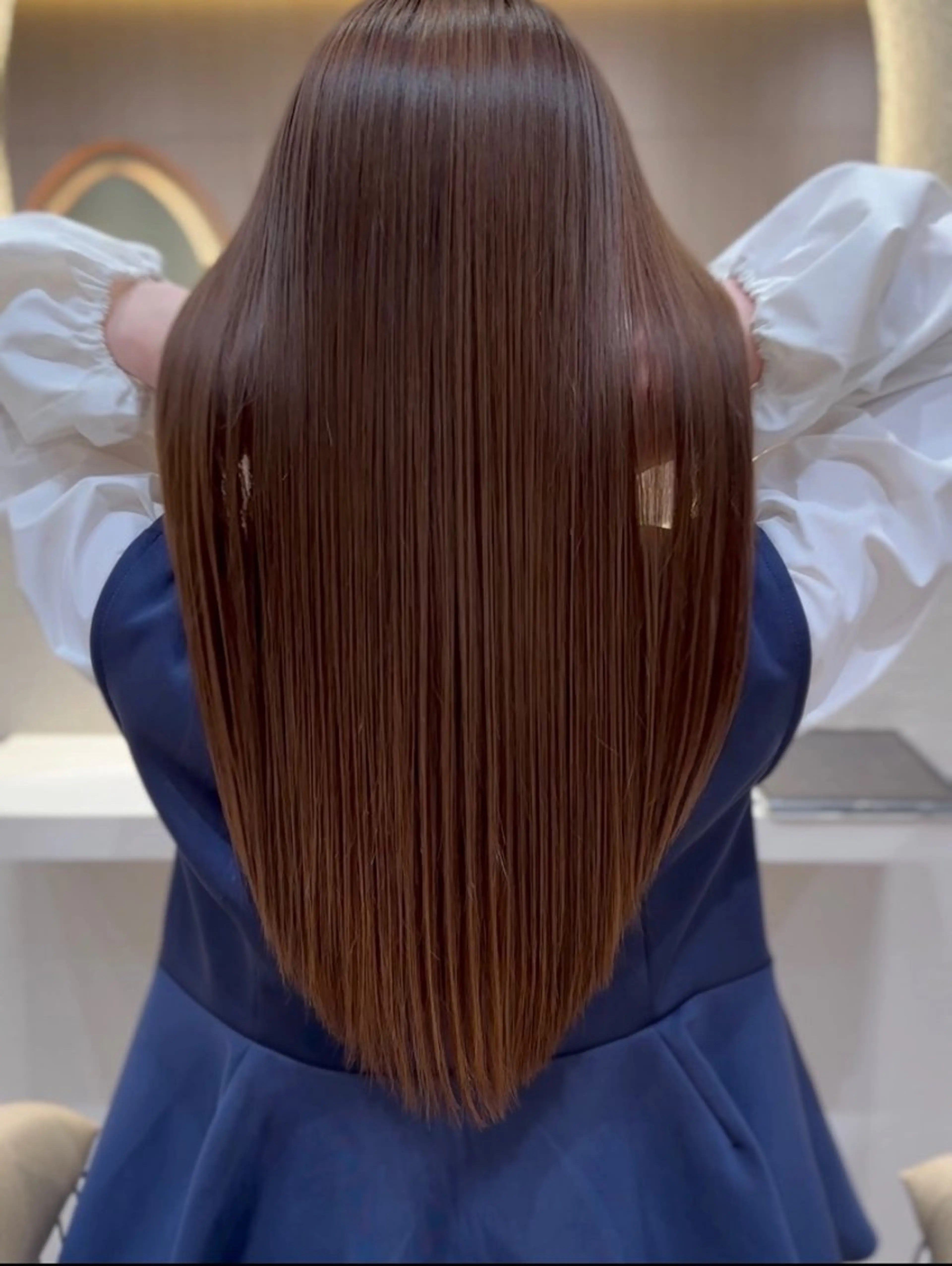 ロング 縮毛矯正 🩵縮毛矯正・ボブ 岩原朋也🩵のヘアスタイル