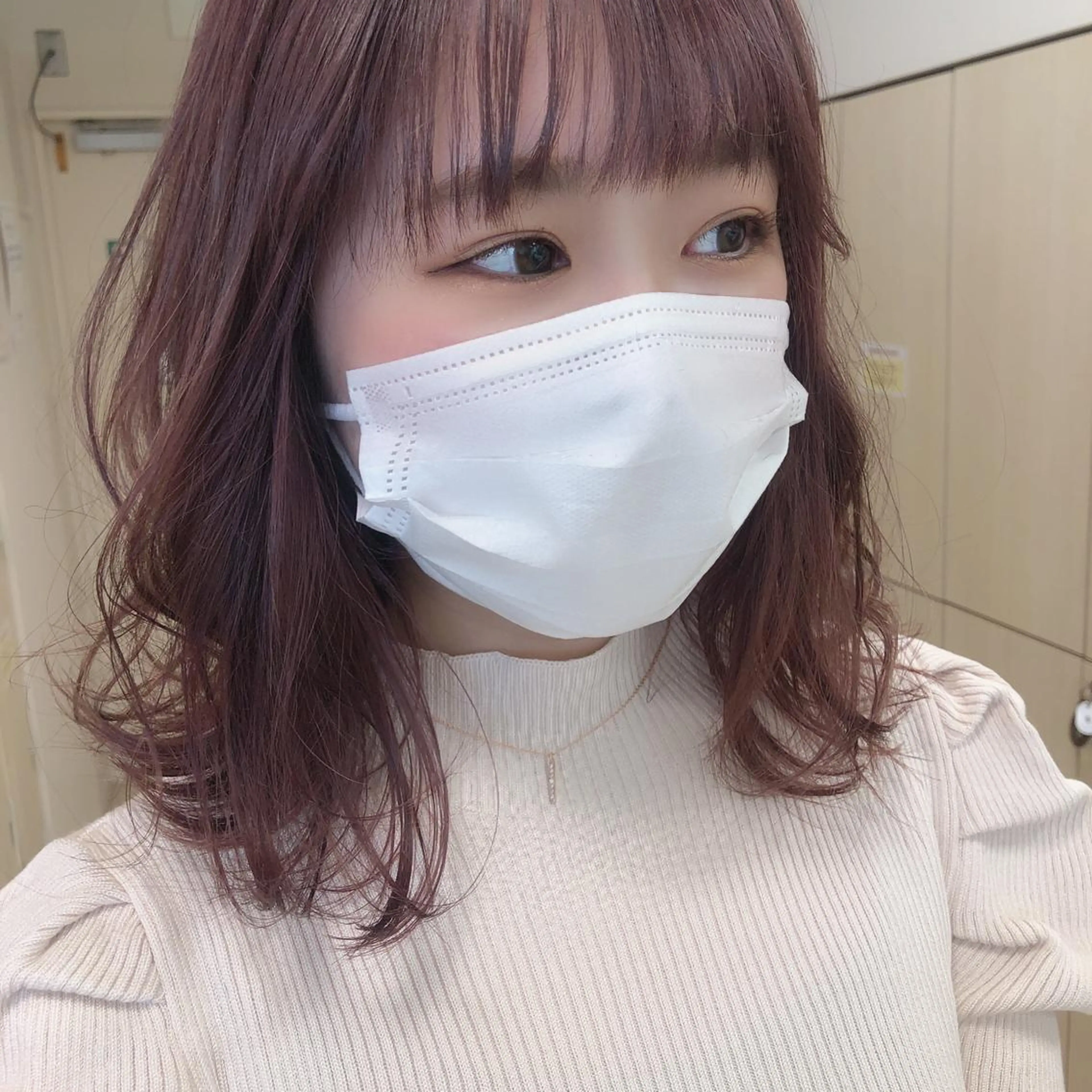 ミディアム カラー ピンクカラー ヘアカラー トリートメント 盛れるレイヤーカット 得意🌹井上美沙のヘアスタイル