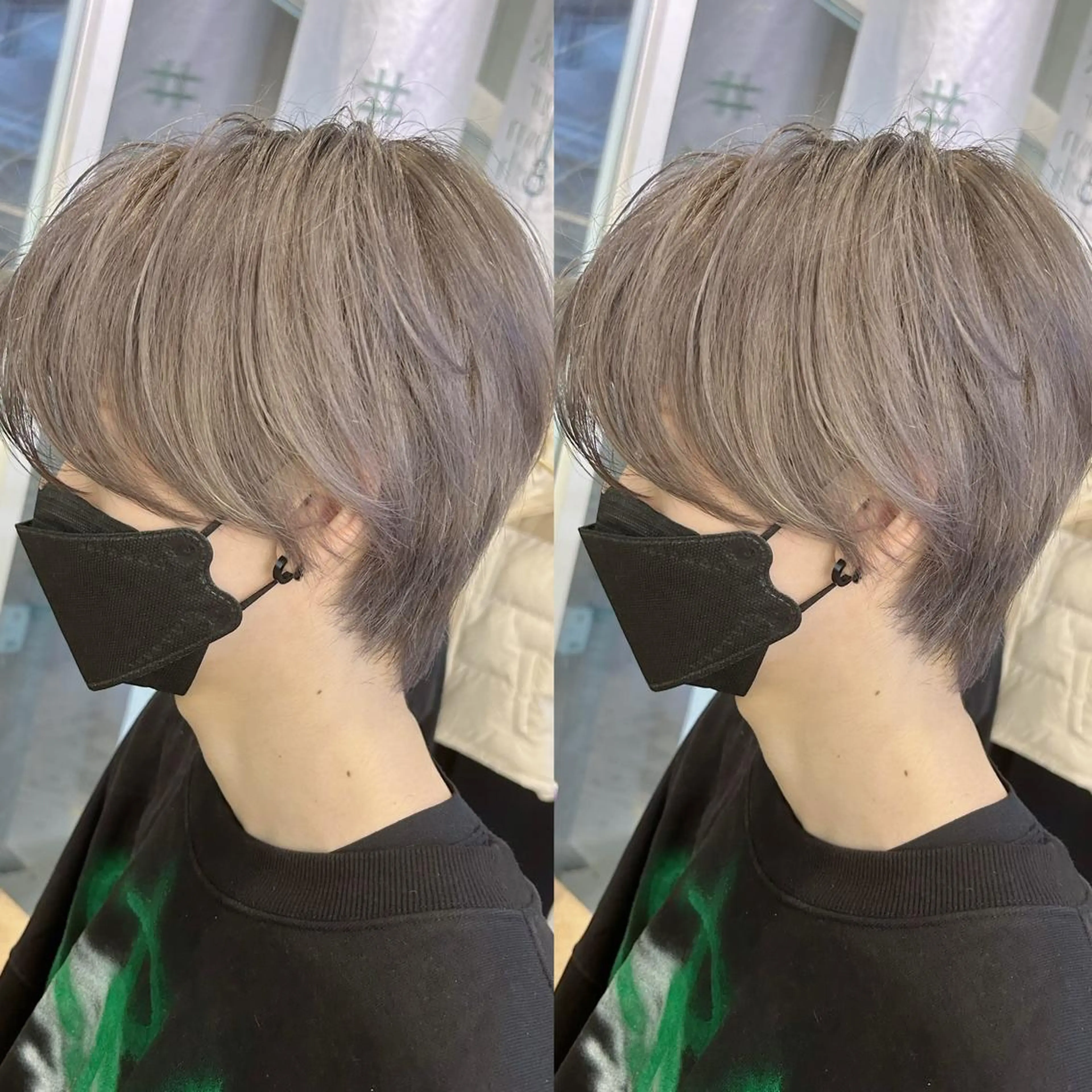 ショート カラー カット ヘアカラー トリートメント yoriダブルカラー 代表すがわらのヘアスタイル