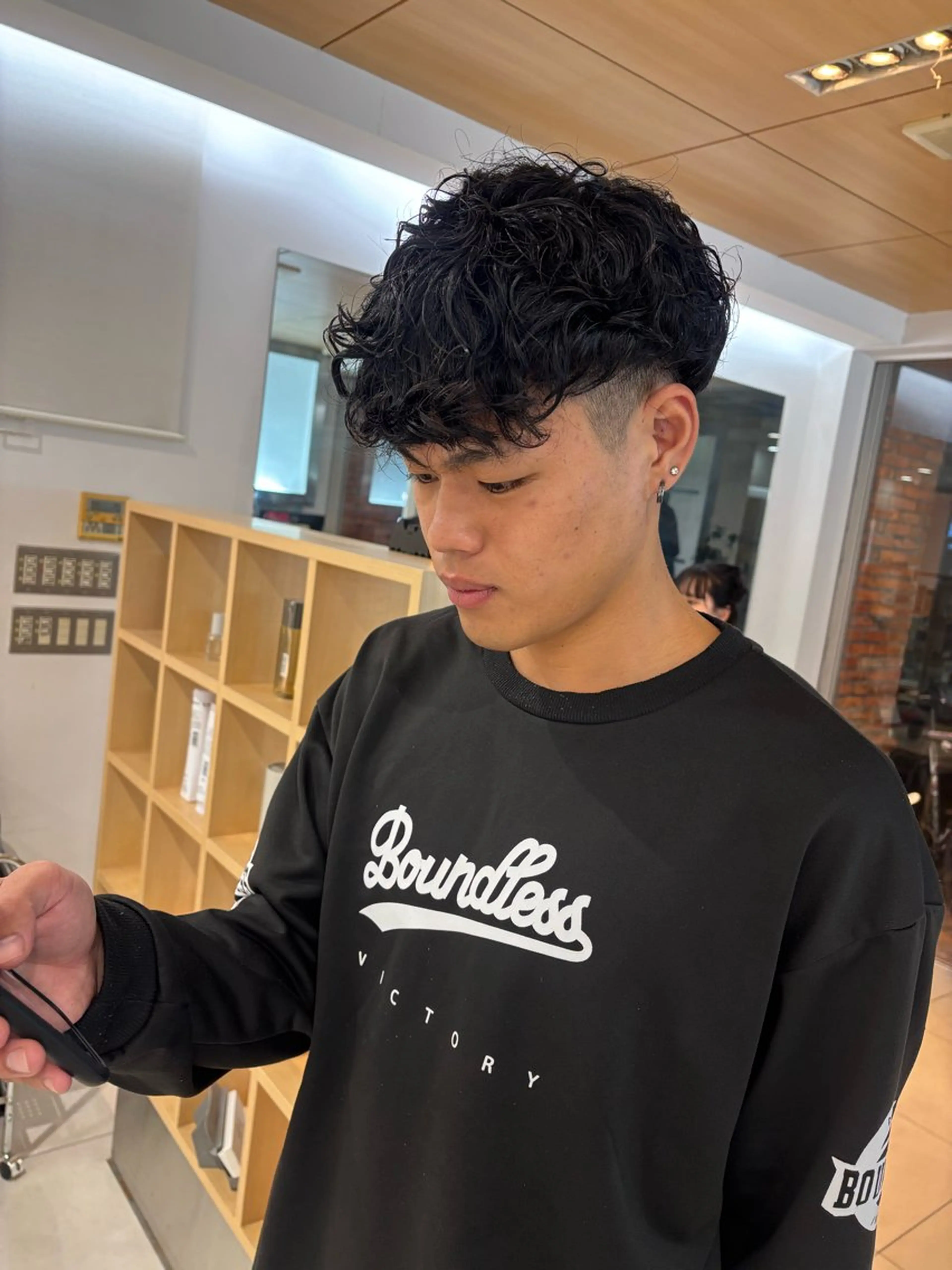 パーマ メンズ 💈メンズパーマ カラー💈momoのヘアスタイル