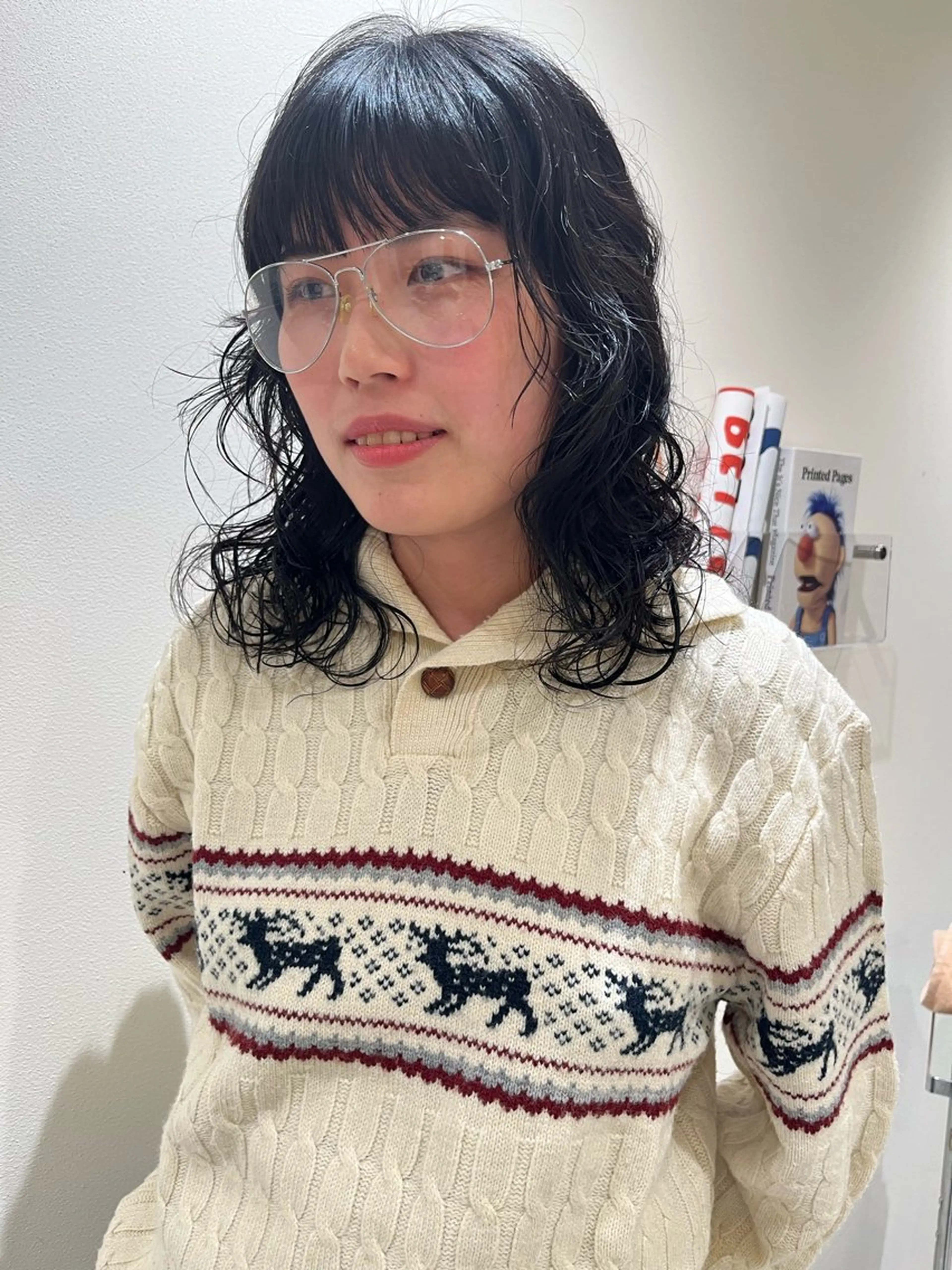 ミディアム パーマ レイヤーカット nishi fuyumiのその他イメージ