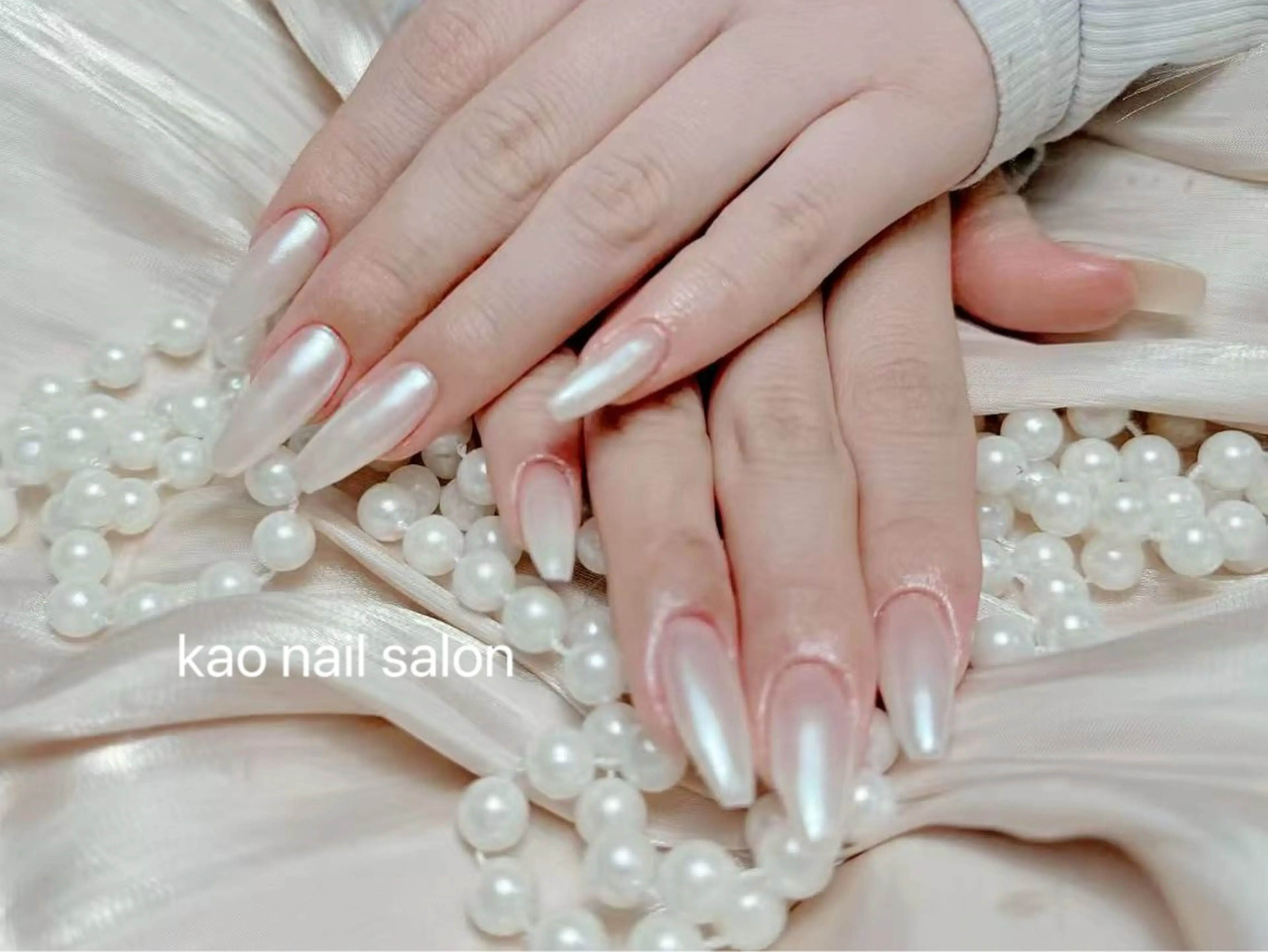 ネイル kao nail マグネット/長さだしのネイルデザイン