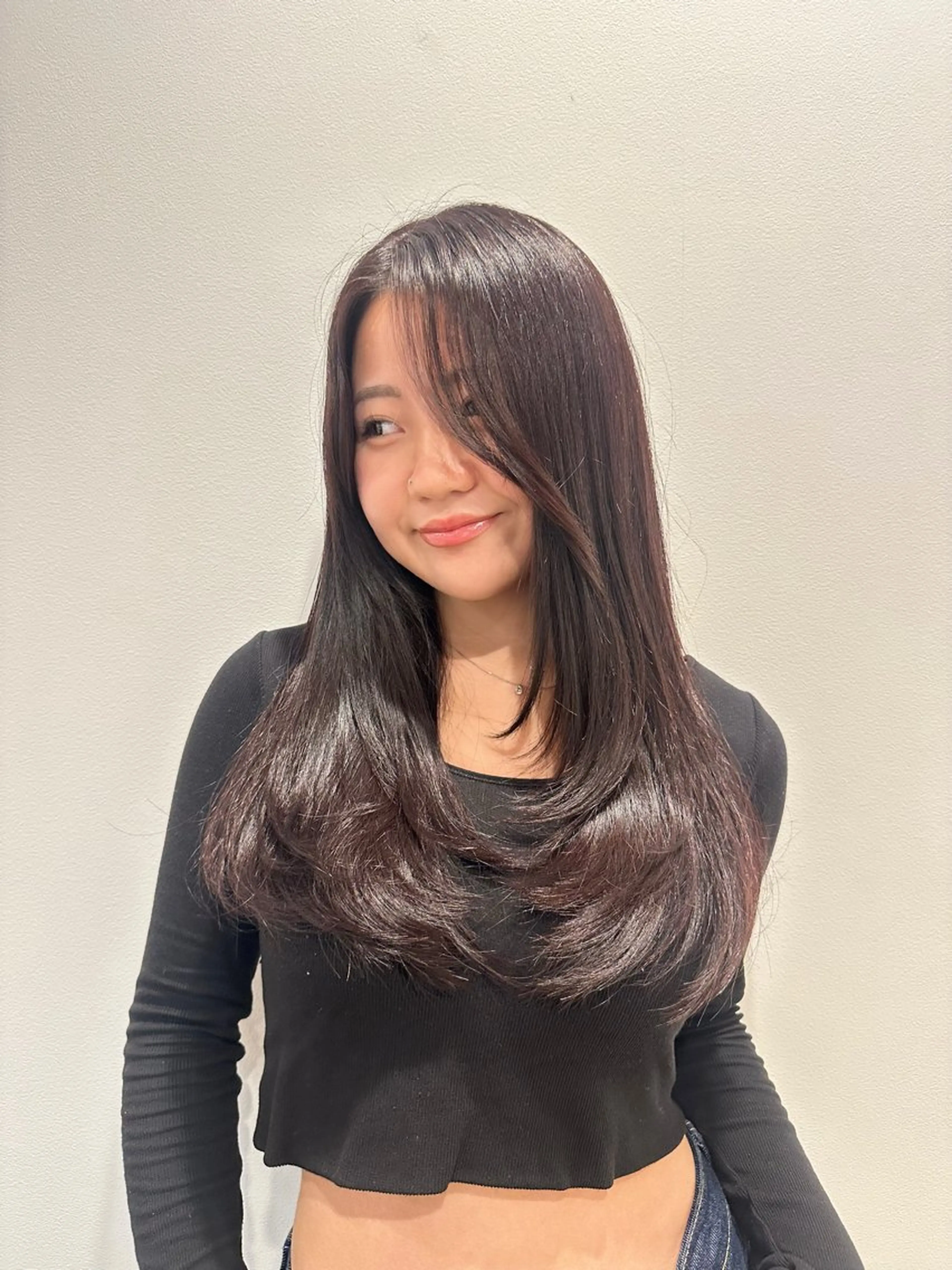 ロング カラー ブラウンカラー レッドカラー レッドブラウン トリートメント マイ /暖色カラーのヘアスタイル