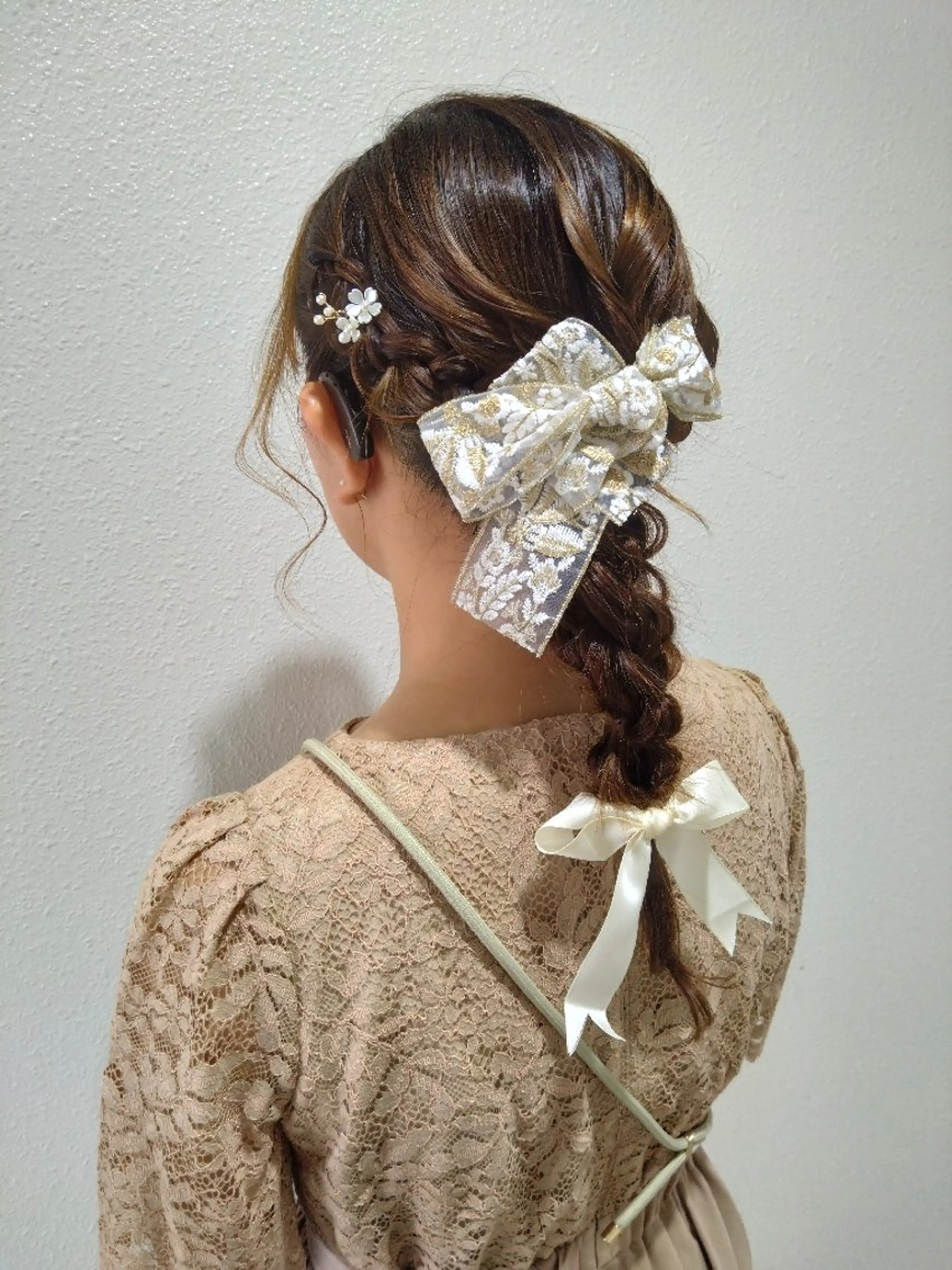 セミロング ヘアアレンジ ヘアセット Hair&Make  Delight*のヘアスタイル