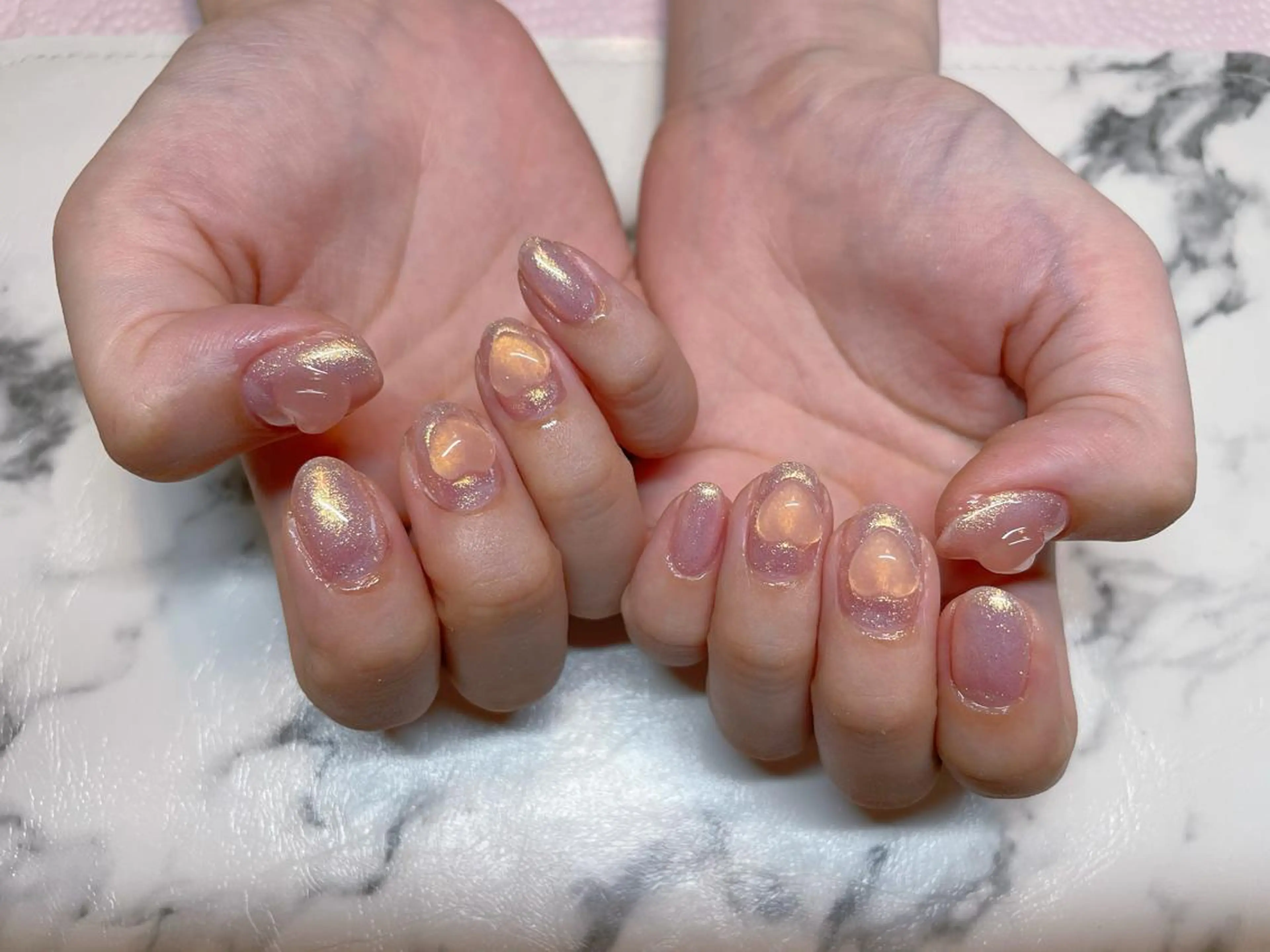ネイル ハート ハンドネイル エン Nail salonのネイルデザイン