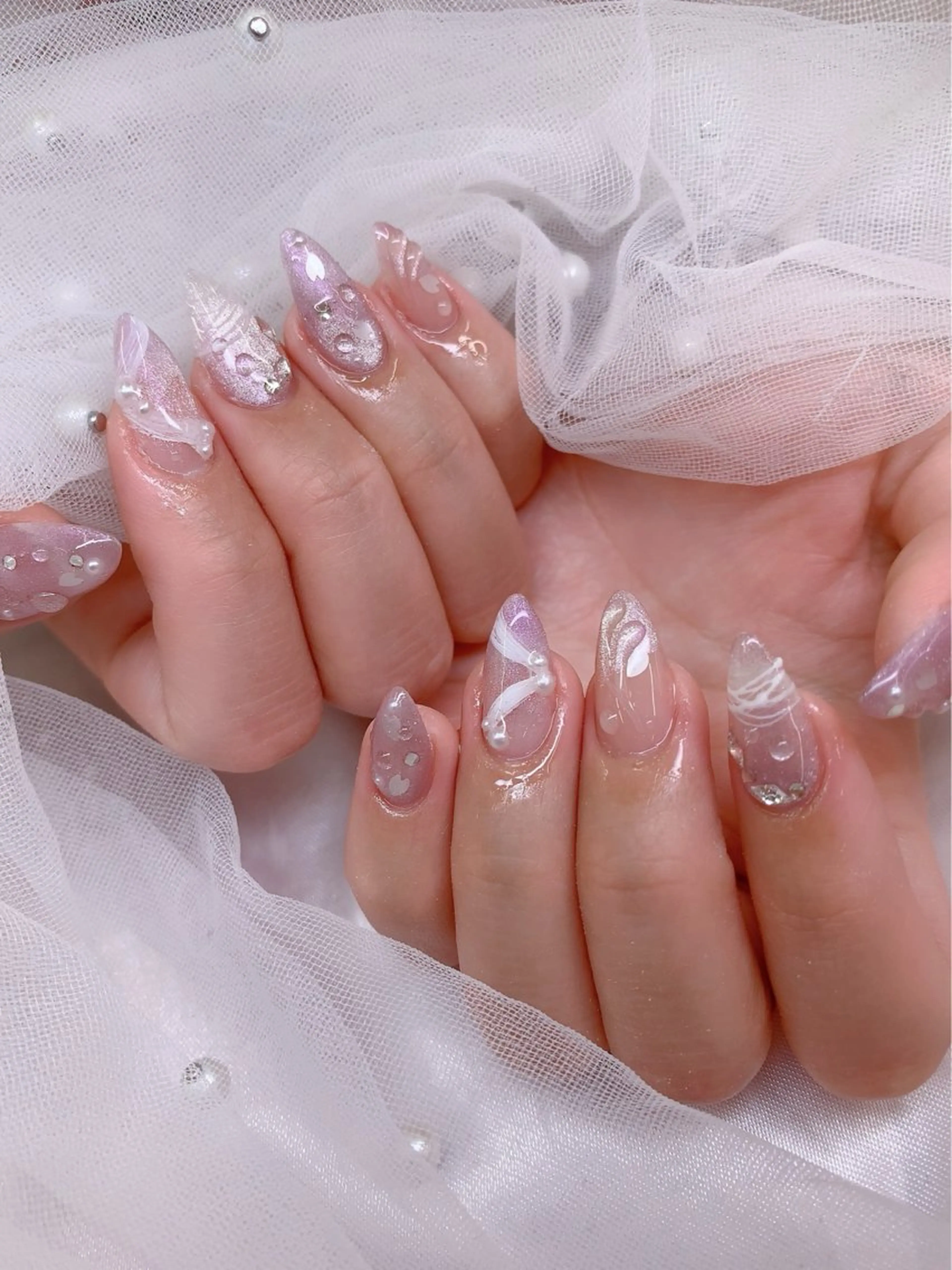 ネイル U・mi nail salon【長さ出し/パラジェル/持ち込み/定額ネイル/学割U24】所属・Uminail ゆうゆうのネイルデザイン