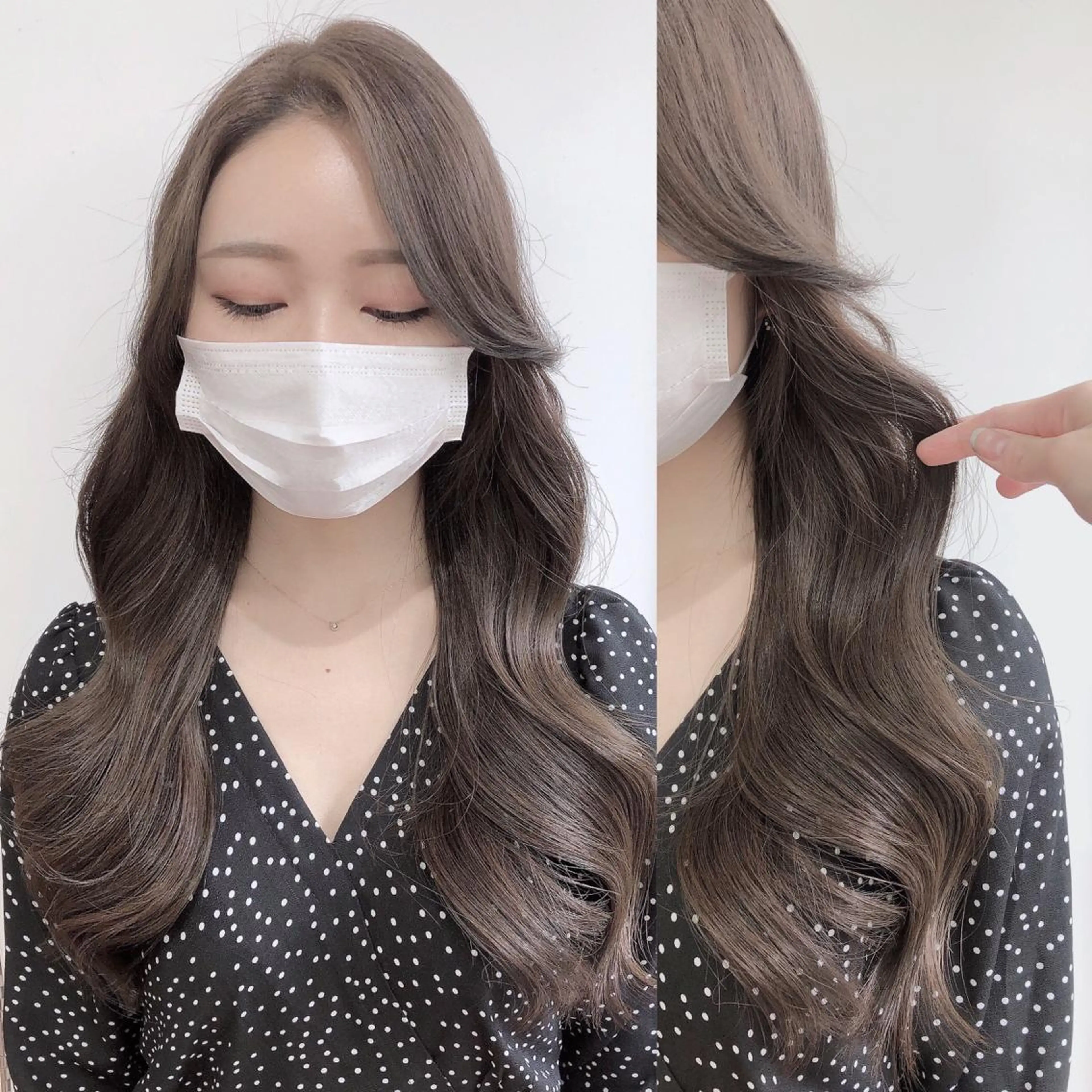 ロング カラー カット ヘアカラー トリートメント 韓国ヘア/レイヤー カット SAKURAのヘアスタイル