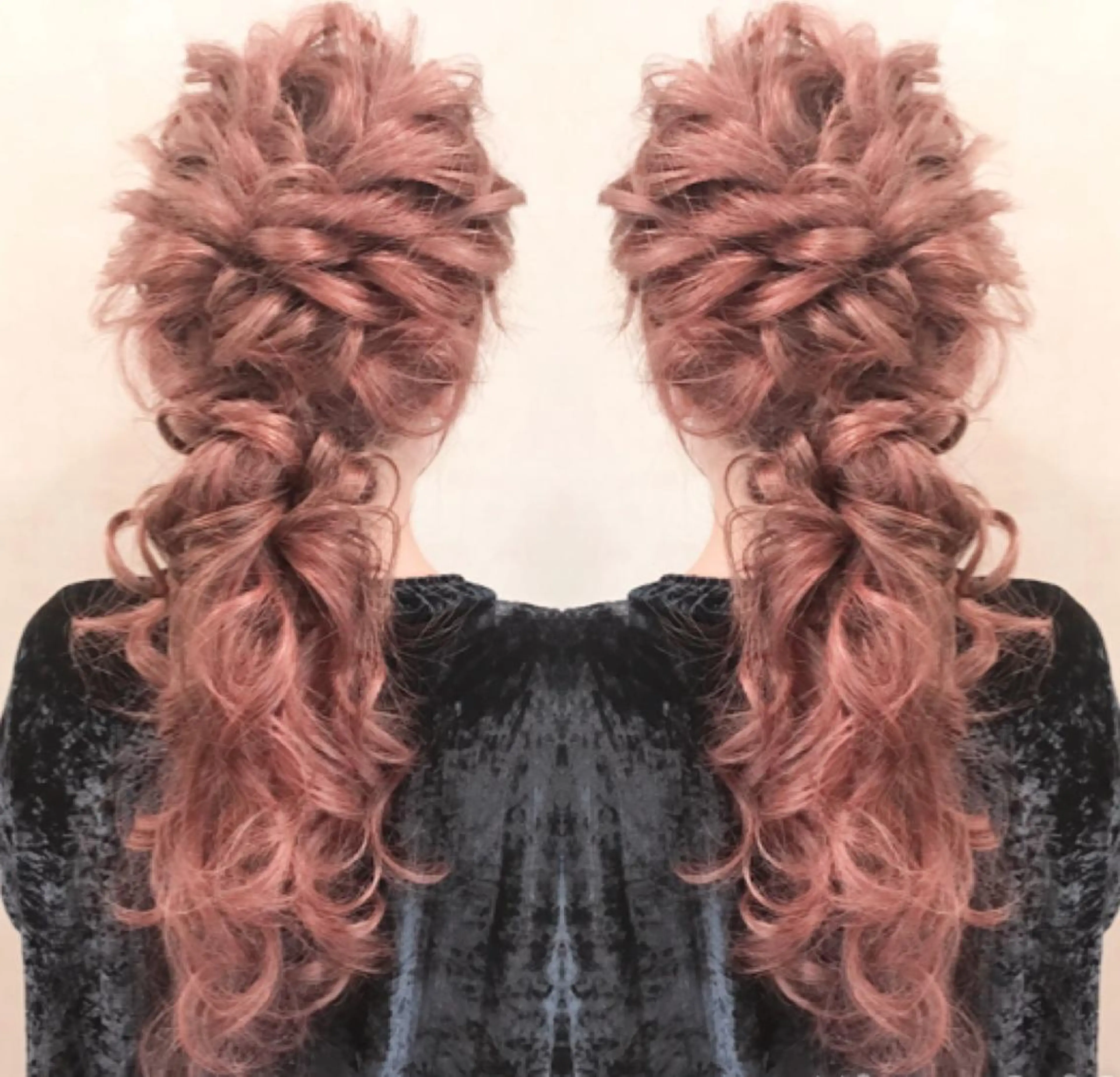 ロング ヘアアレンジ シールエクステ エクステ カット エクステ 田井中 悠紀のヘアスタイル