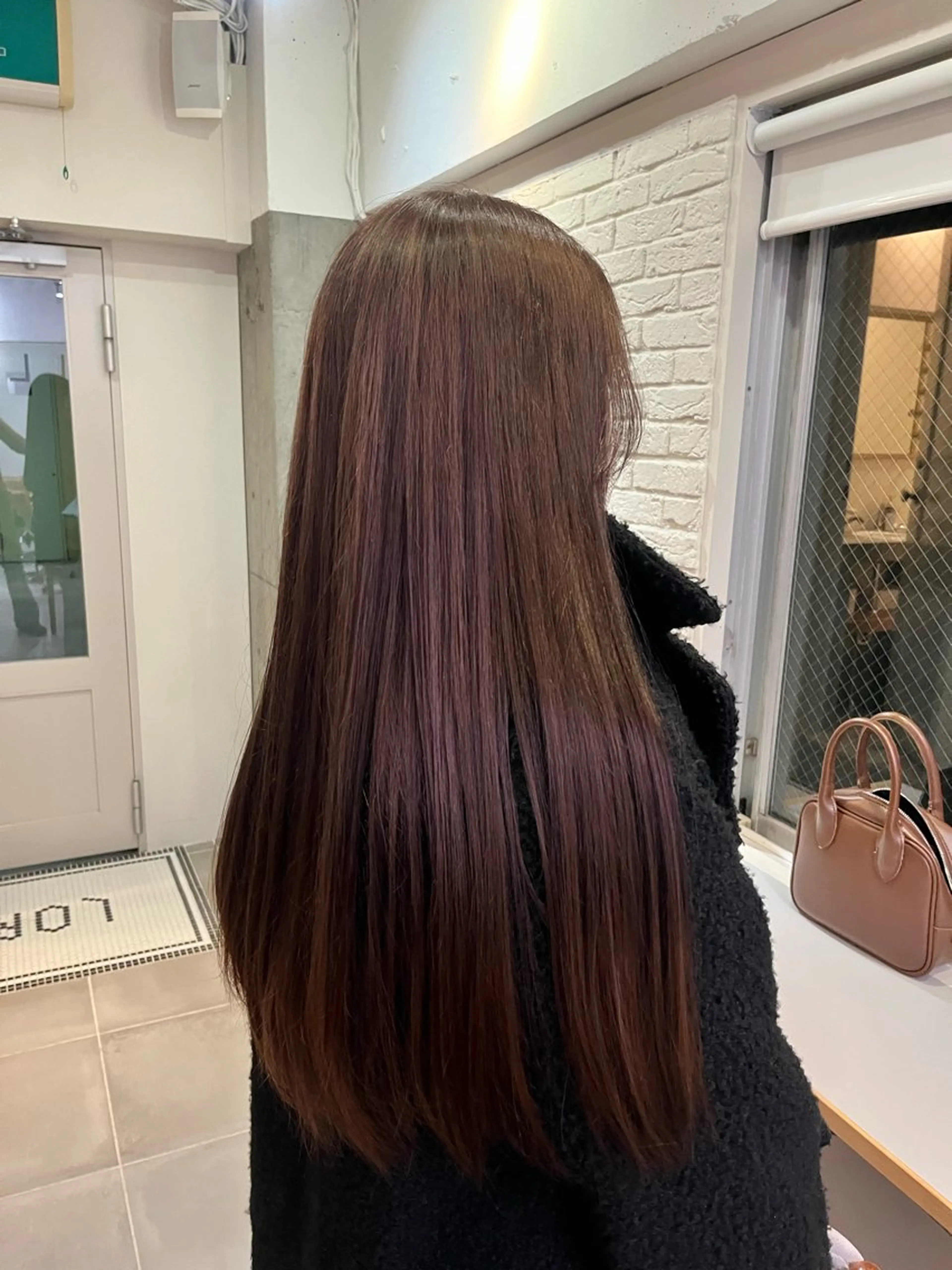 ロング カラー ピンクカラー くすみカラー/海外 レイヤー/ ローレンのヘアスタイル