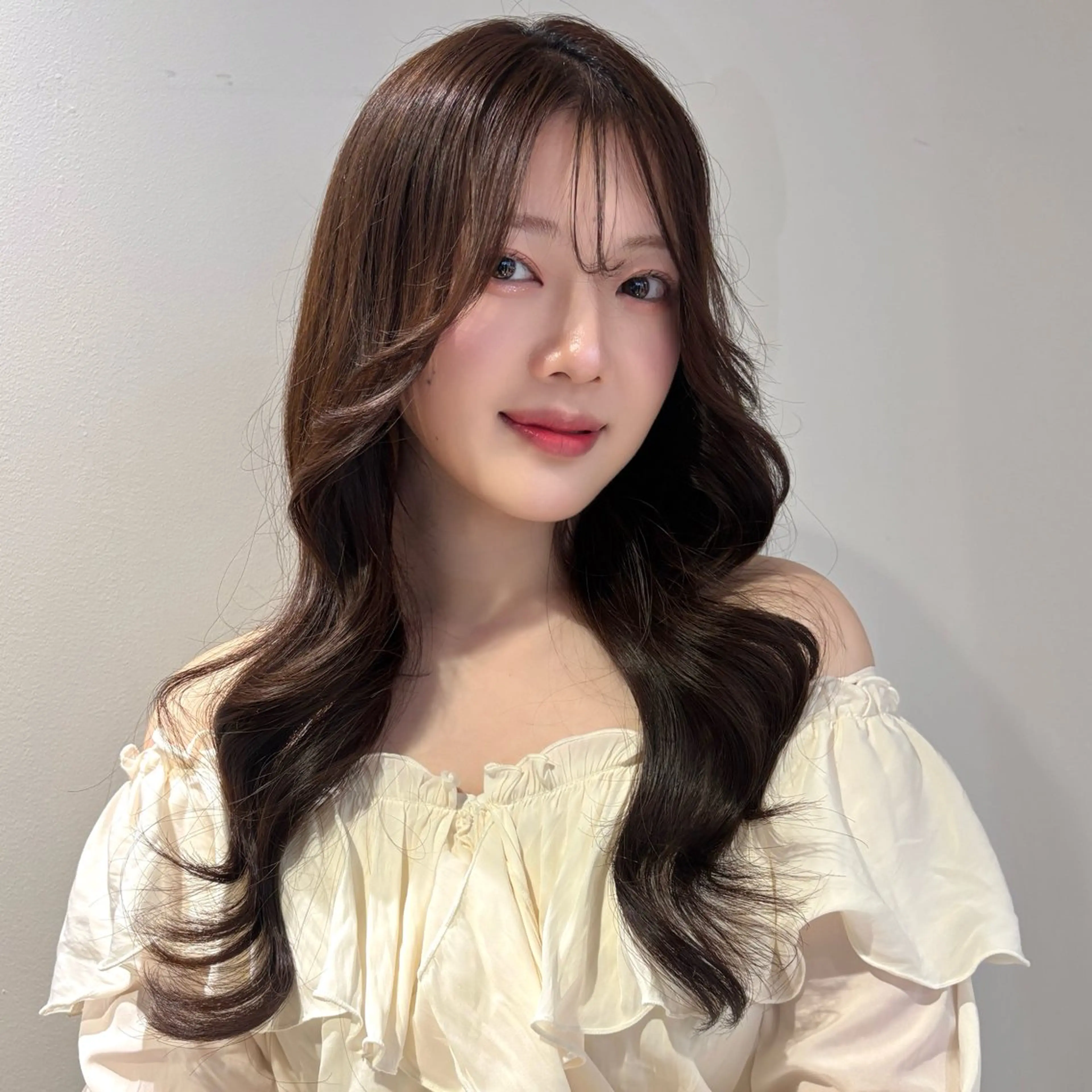 ロング カラー カット ヘアカラー トリートメント 韓国レイヤー 暖色カラー/さくらのヘアスタイル