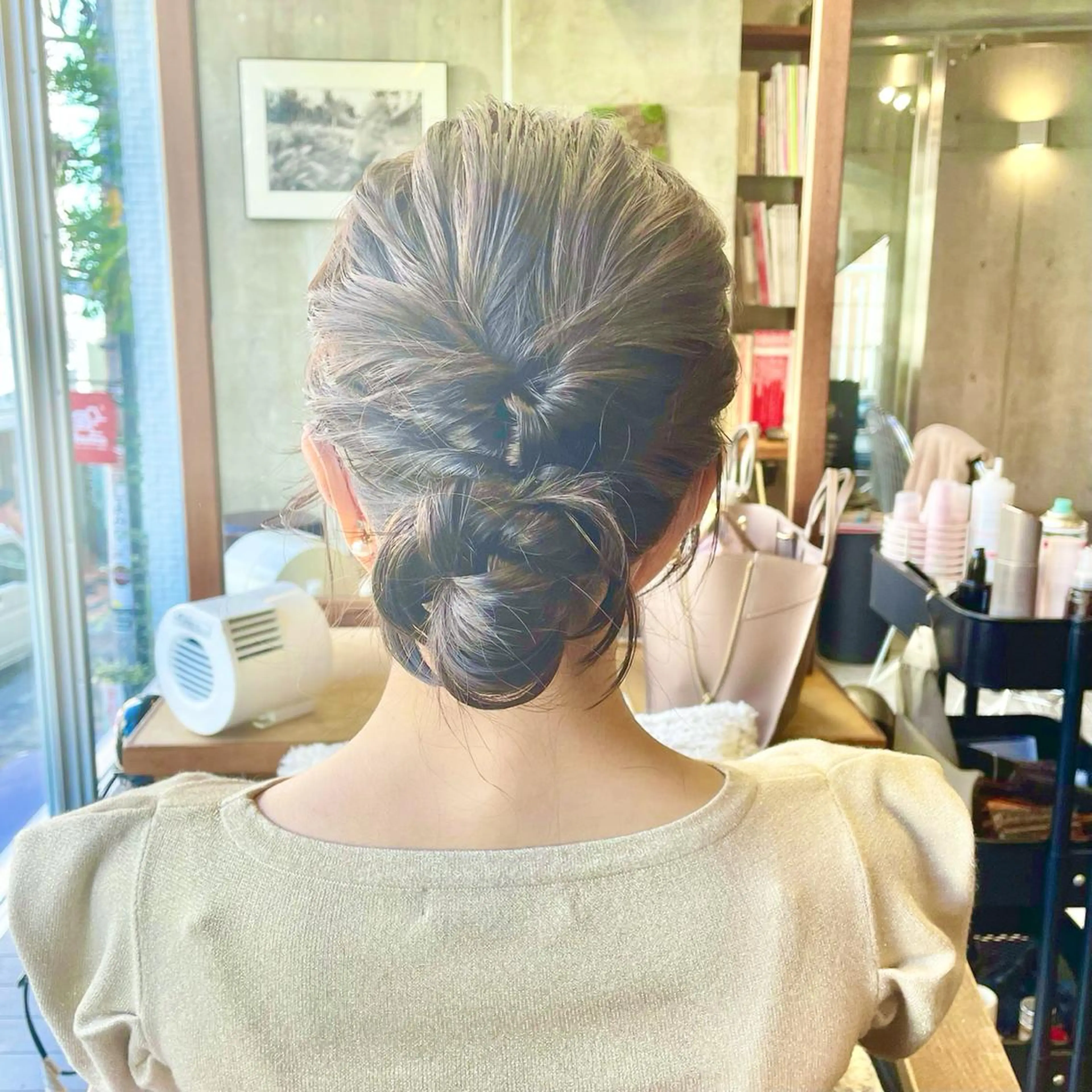 ヘアアレンジ お団子ヘア 🫧BUBBLES 新所沢　かとうゆきのヘアスタイル