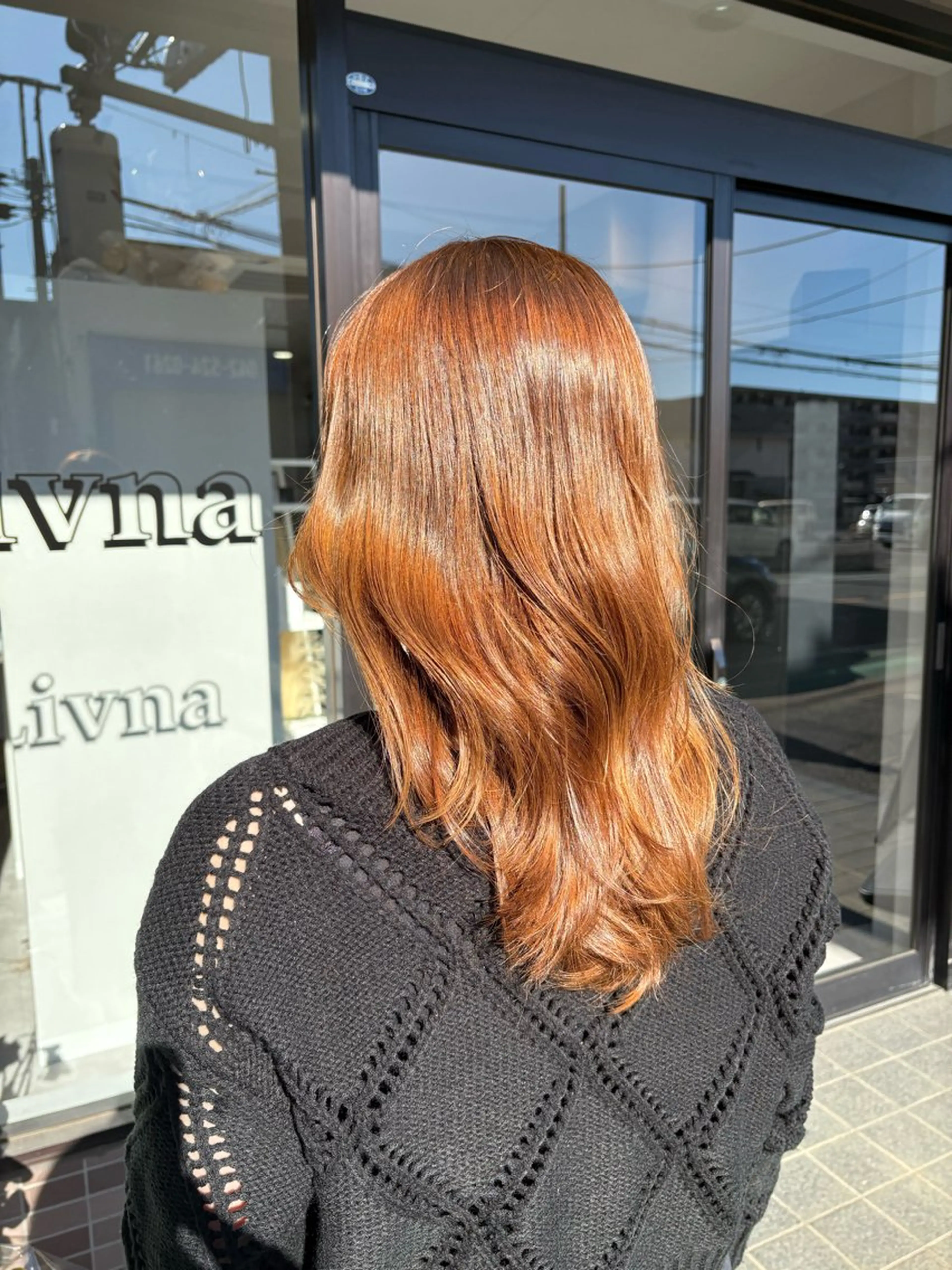 ミディアム くびれヘア カット Livna所属・赤池 日菜子のヘアスタイル