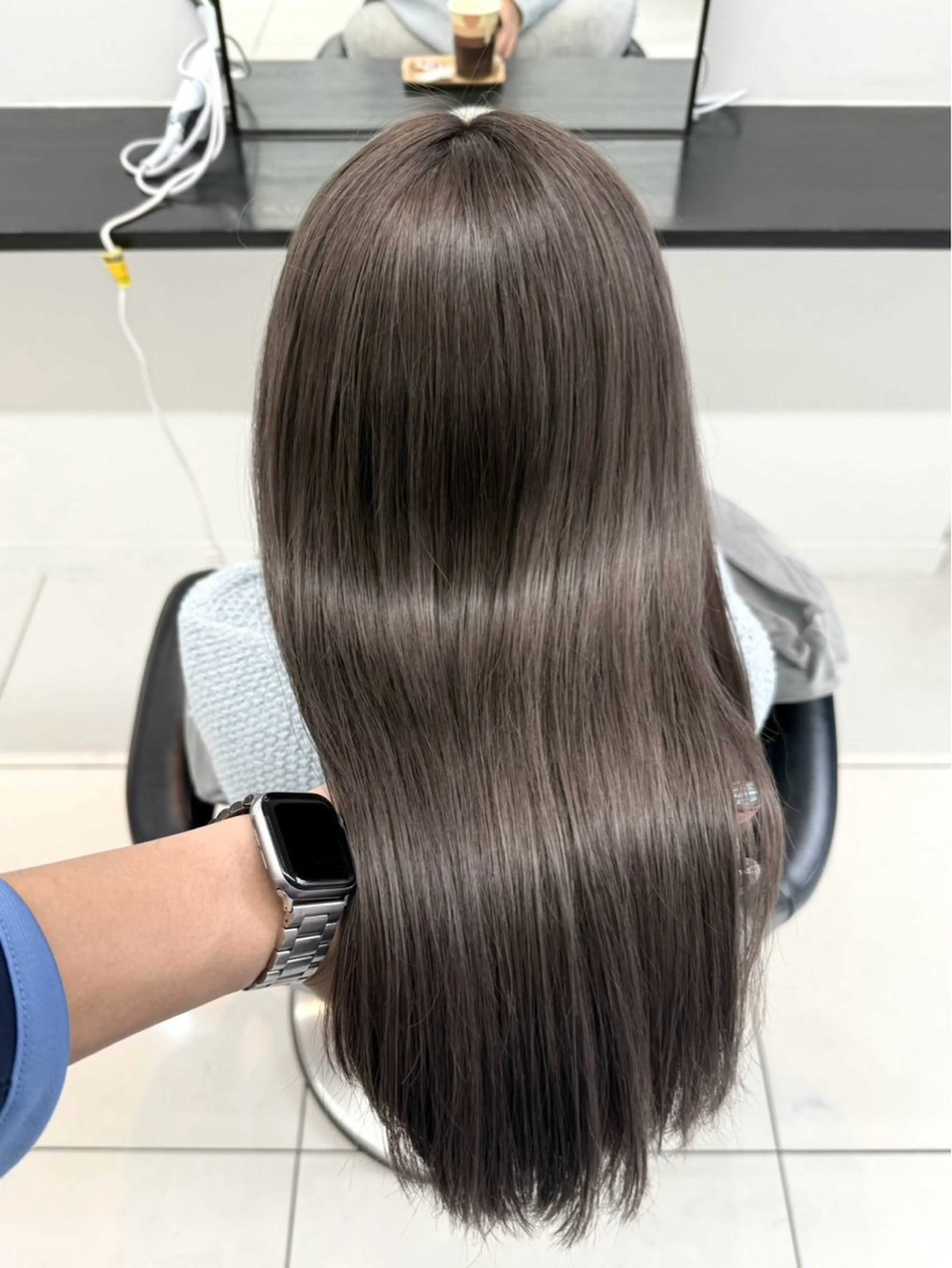 カラー 艶カラー/アレンジ/ ハイトーン/あみのヘアスタイル